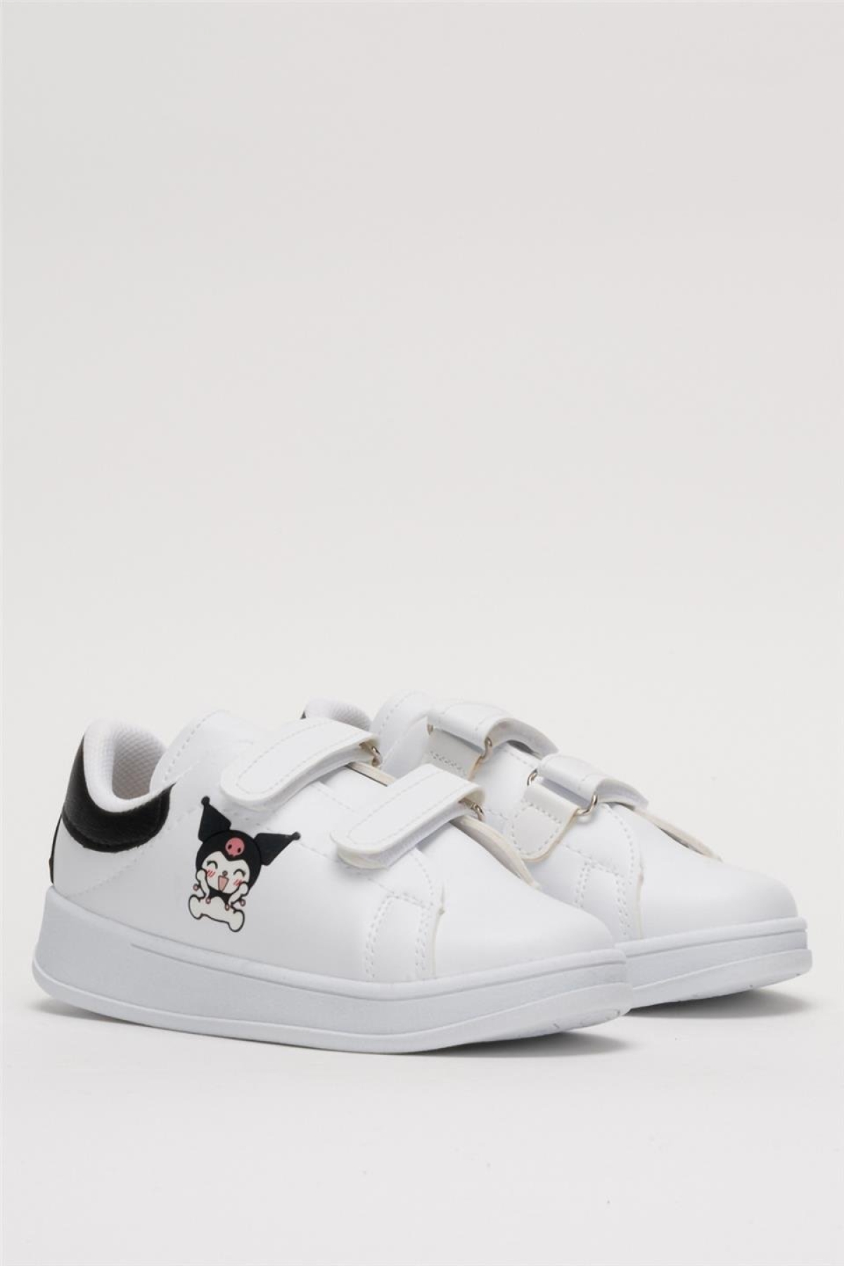 Çocuk Kuromi Baskılı Cırtlı Unisex Spor Ayakkabı SİYAH - Görsel 4