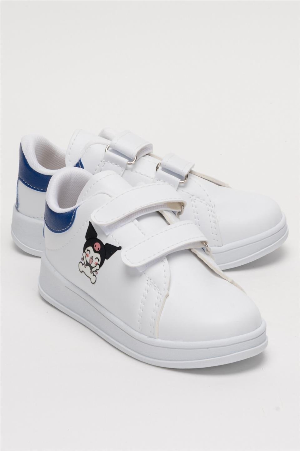 Çocuk Kuromi Baskılı Cırtlı Unisex Spor Ayakkabı LACİVERT - Görsel 3