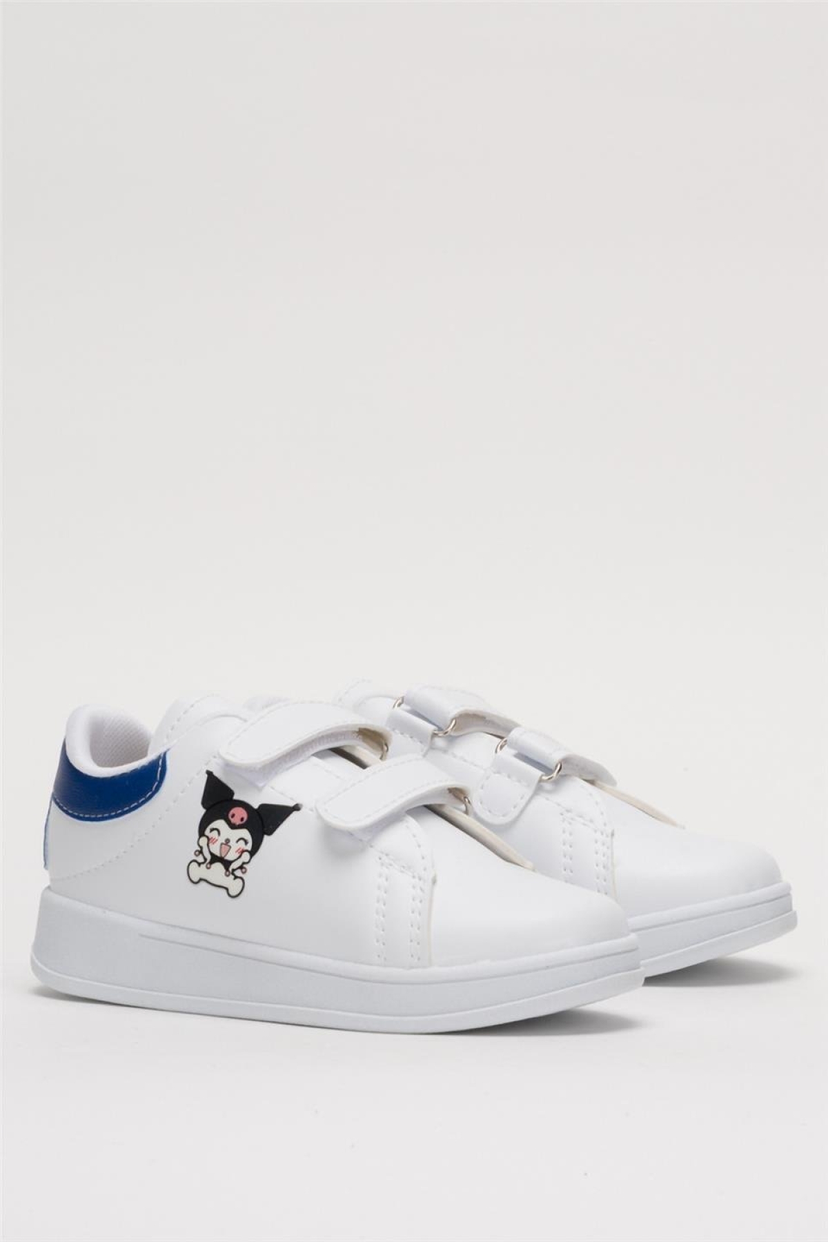 Çocuk Kuromi Baskılı Cırtlı Unisex Spor Ayakkabı LACİVERT - Görsel 4