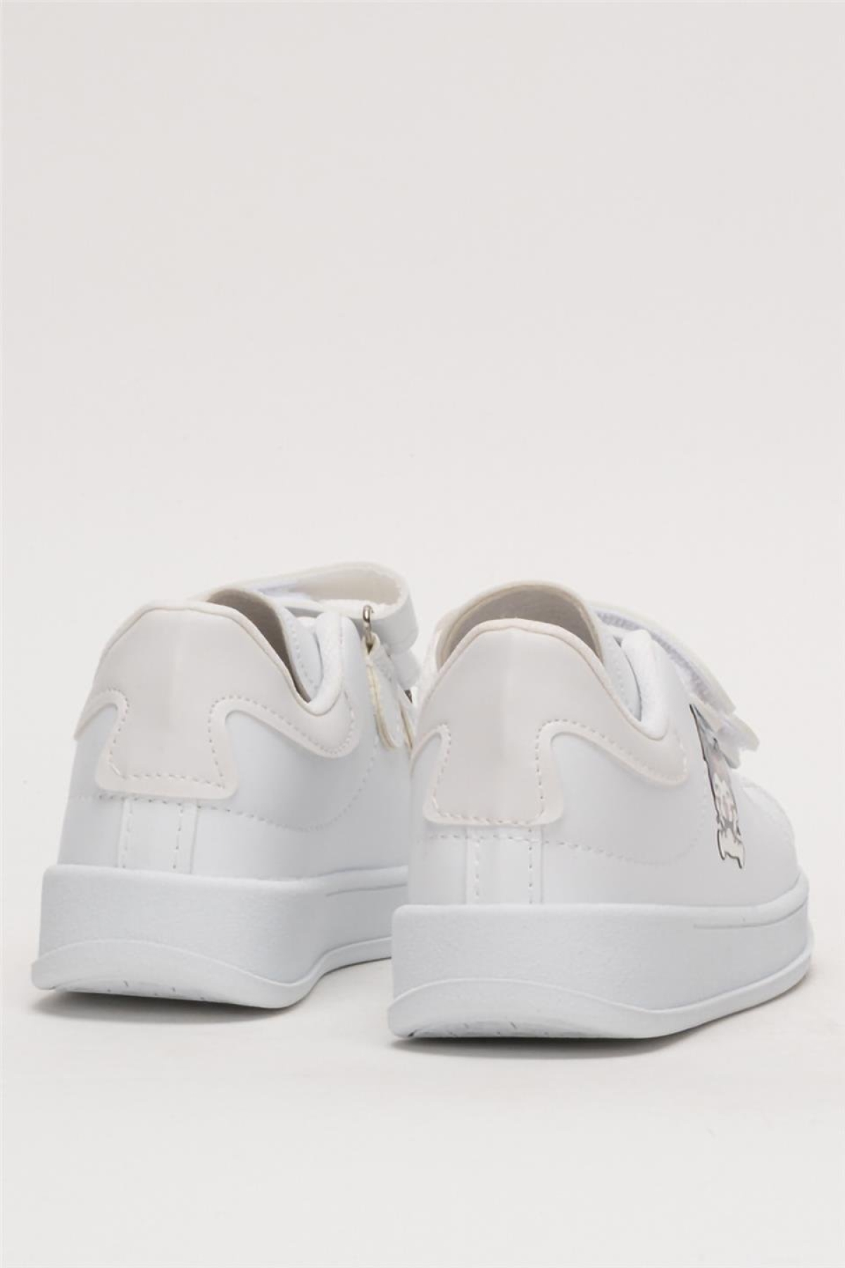 Çocuk Kuromi Baskılı Cırtlı Unisex Spor Ayakkabı BEYAZ - Görsel 5