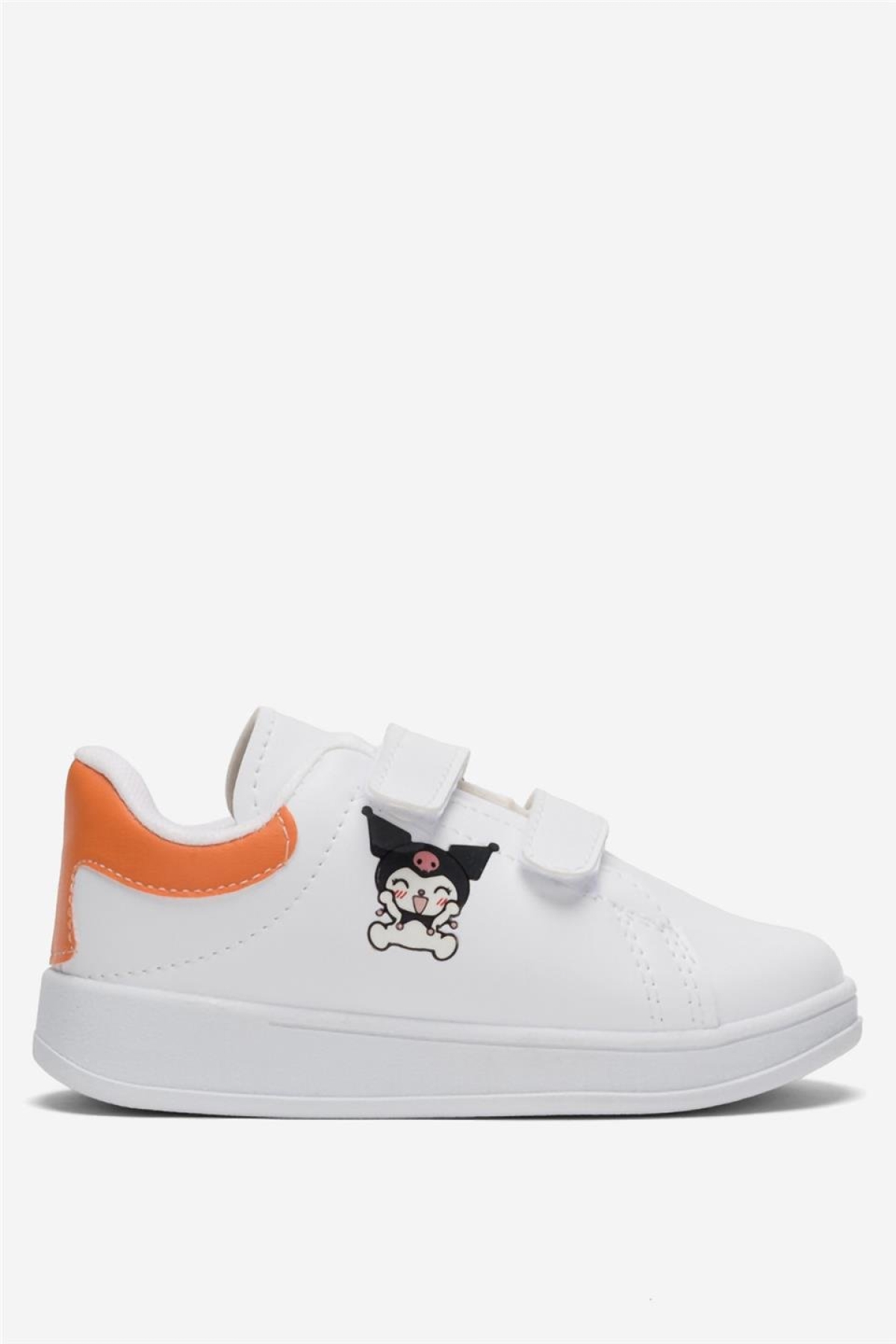 Çocuk Kuromi Baskılı Cırtlı Unisex Spor Ayakkabı TURUNCU - Görsel 2