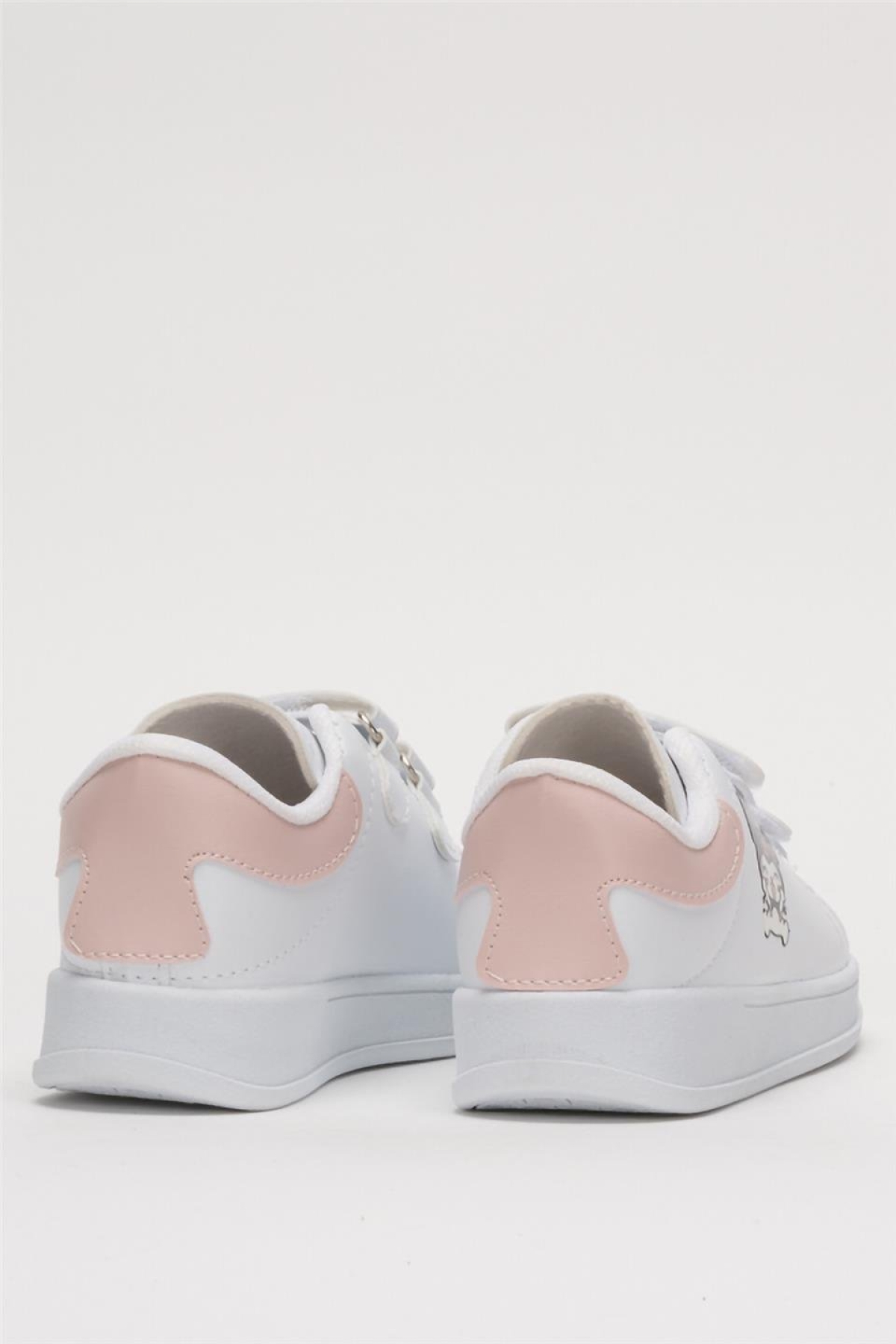 Çocuk Kuromi Baskılı Cırtlı Unisex Spor Ayakkabı BEYAZ - PUDRA - Görsel 5