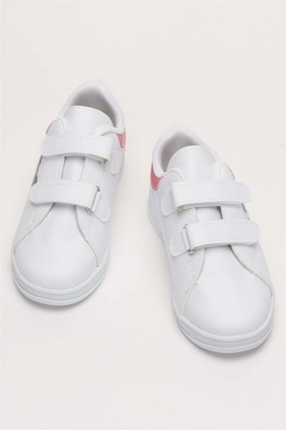 Çocuk Kuromi Baskılı Cırtlı Unisex Spor Ayakkabı BEYAZ - PEMBE - Görsel 7
