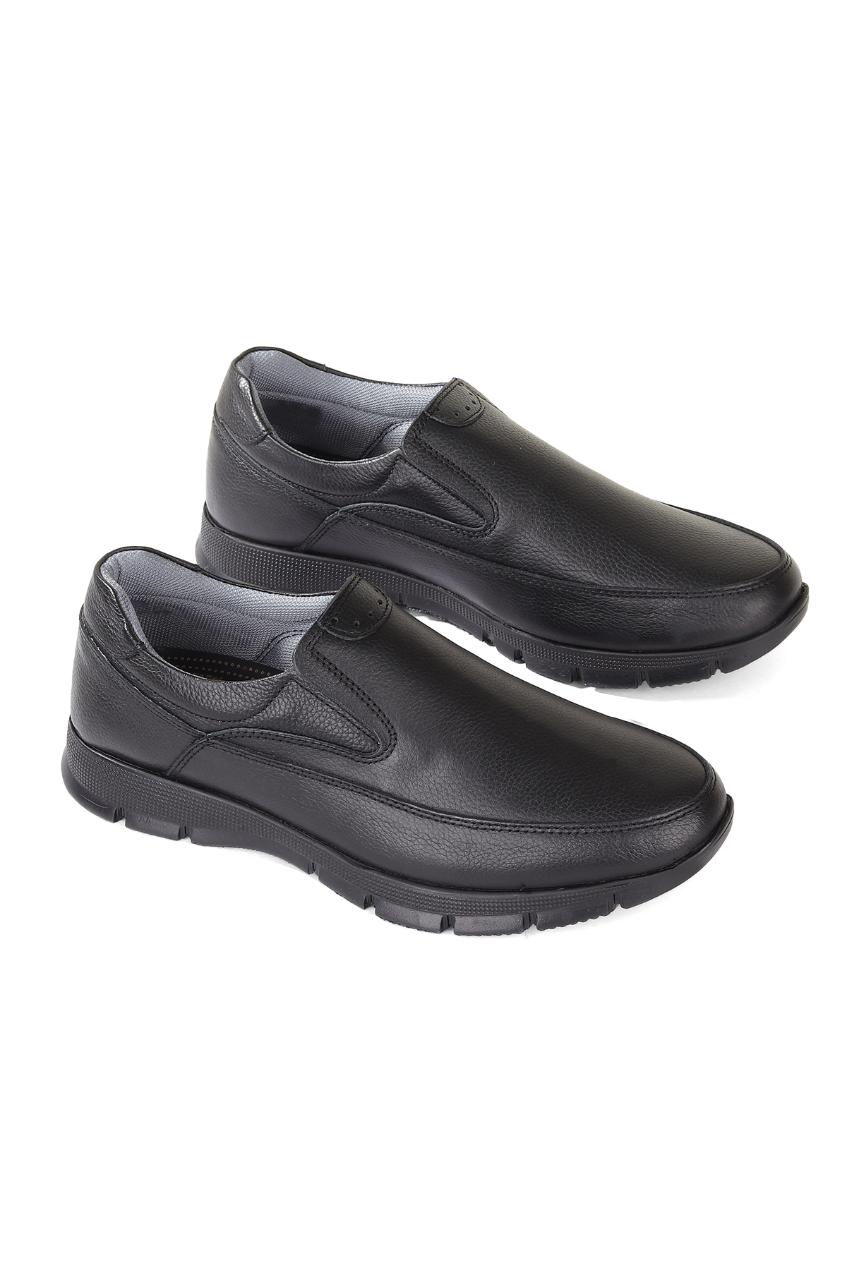 U2 Bağcıksız Ortopedik Taban Deri Kışlık Erkek Ayakkabı - Görsel 6