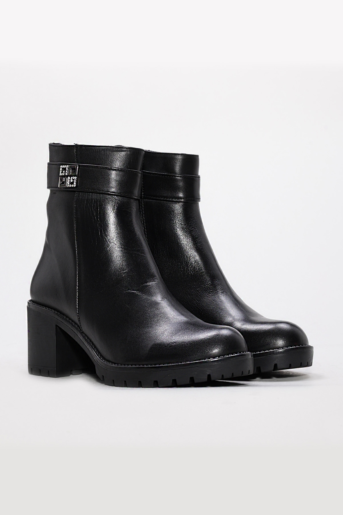 Hakiki Deri Kadın Kalın Topuklu Bot 124SZA2221 - Görsel 6