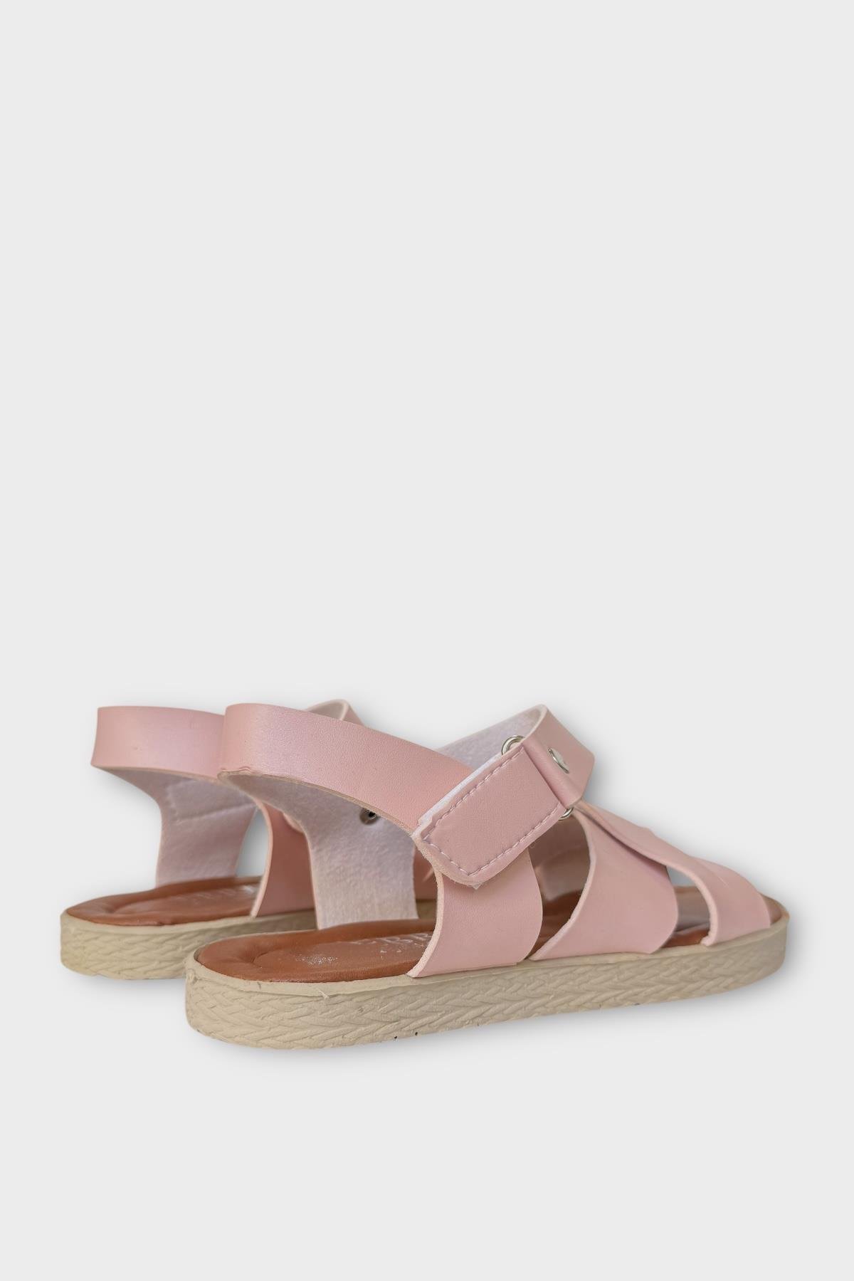 Kadın Cırtlı Çapraz Bant Sandalet PUDRA - Görsel 5