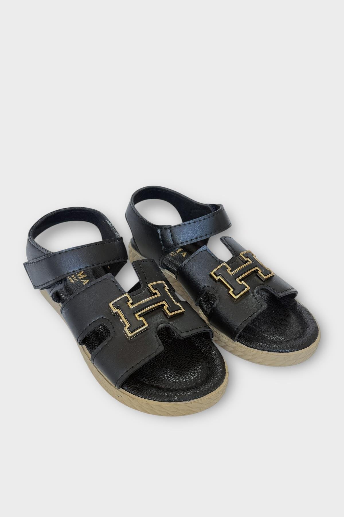 Kadın Önü ve Arkası Açık Yazlık Sandalet SİYAH - Görsel 3