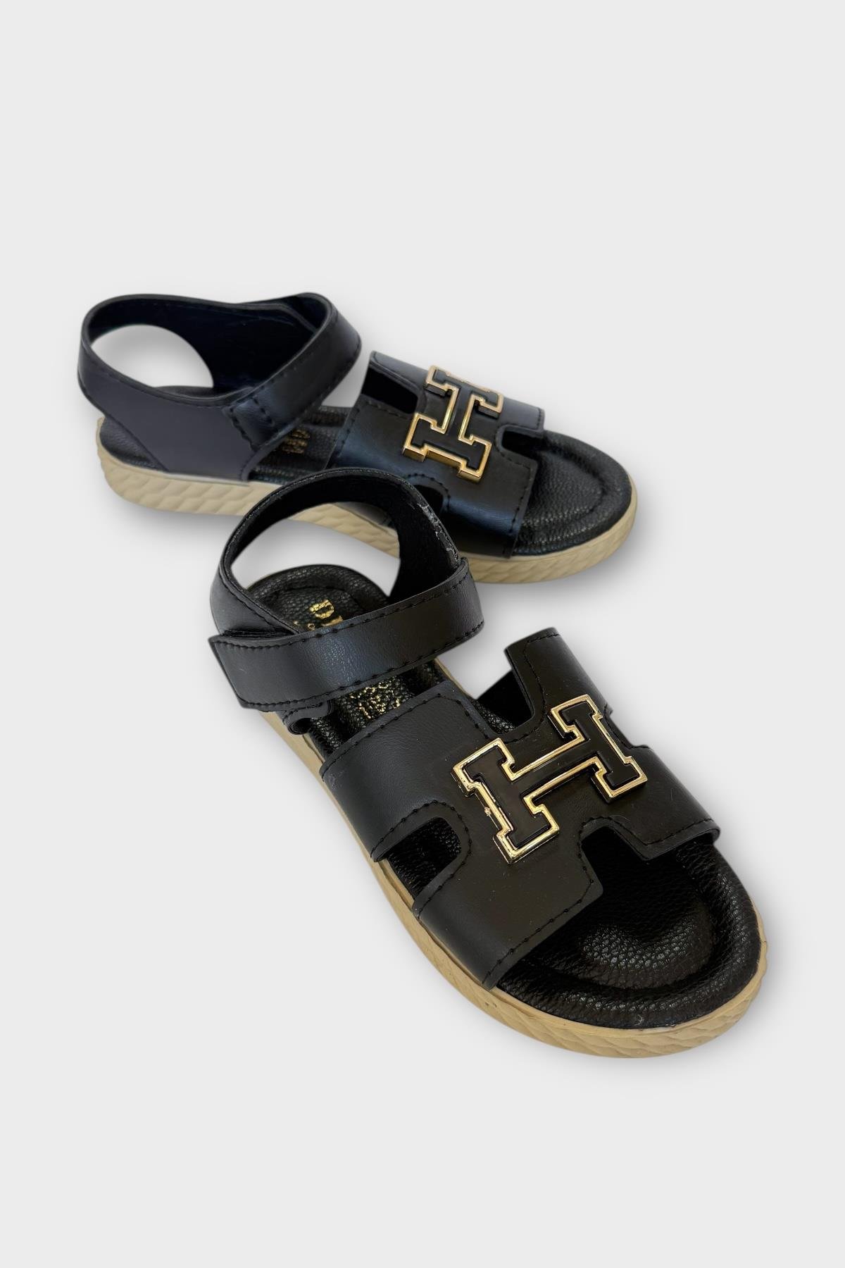 Kadın Önü ve Arkası Açık Yazlık Sandalet SİYAH - Görsel 5