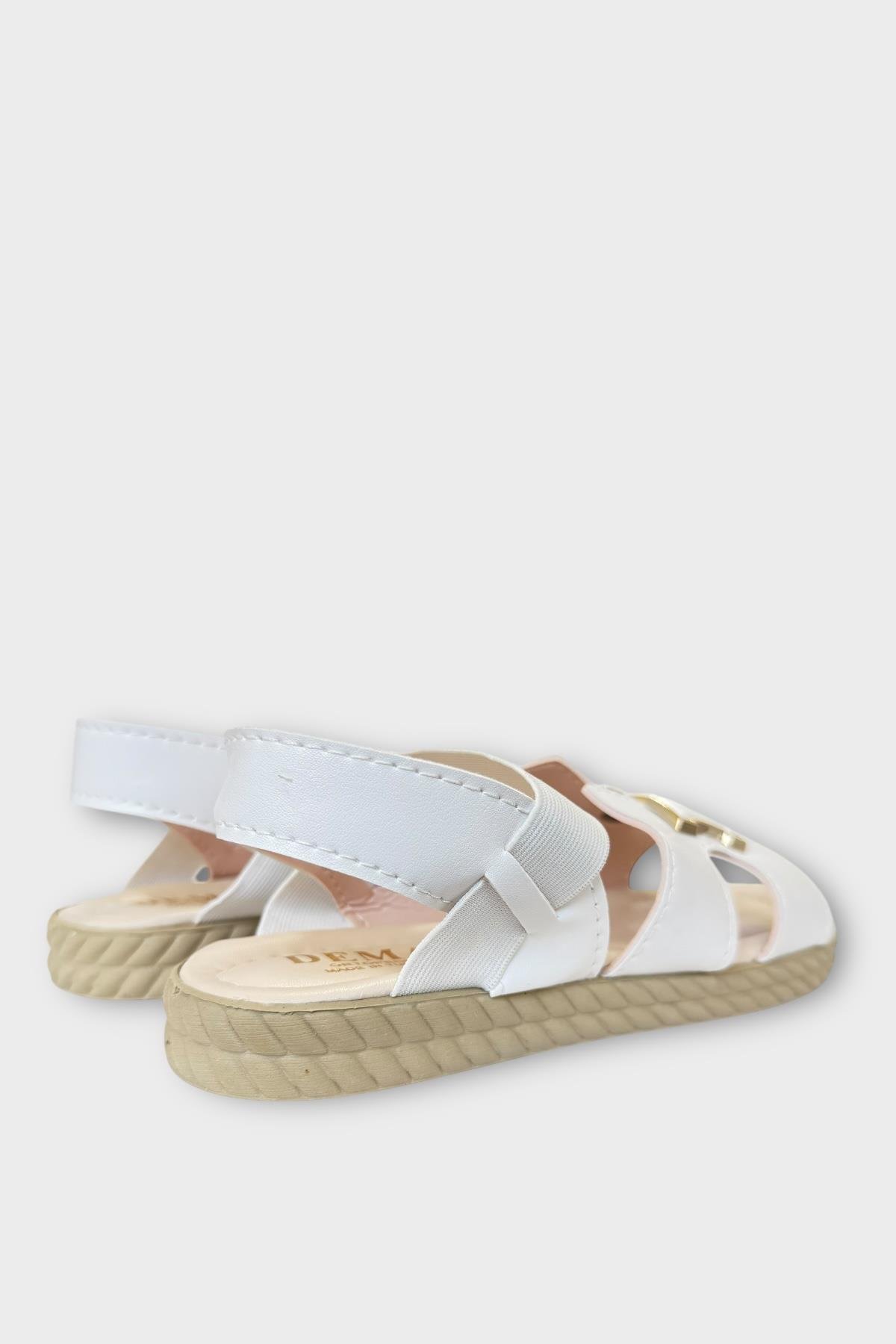 Kadın Önü ve Arkası Açık Yazlık Sandalet BEYAZ - Görsel 6