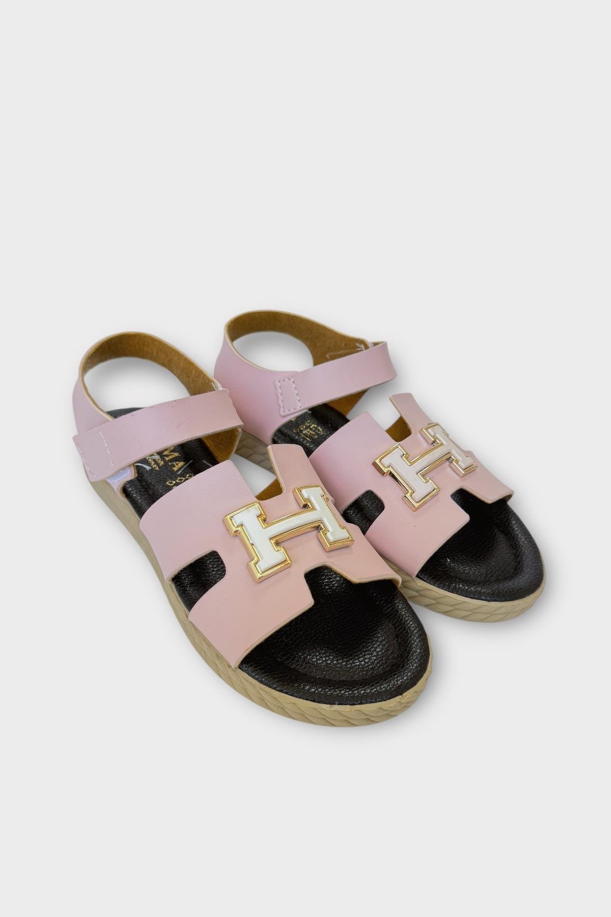 Kadın Önü ve Arkası Açık Yazlık Sandalet PUDRA - Görsel 5