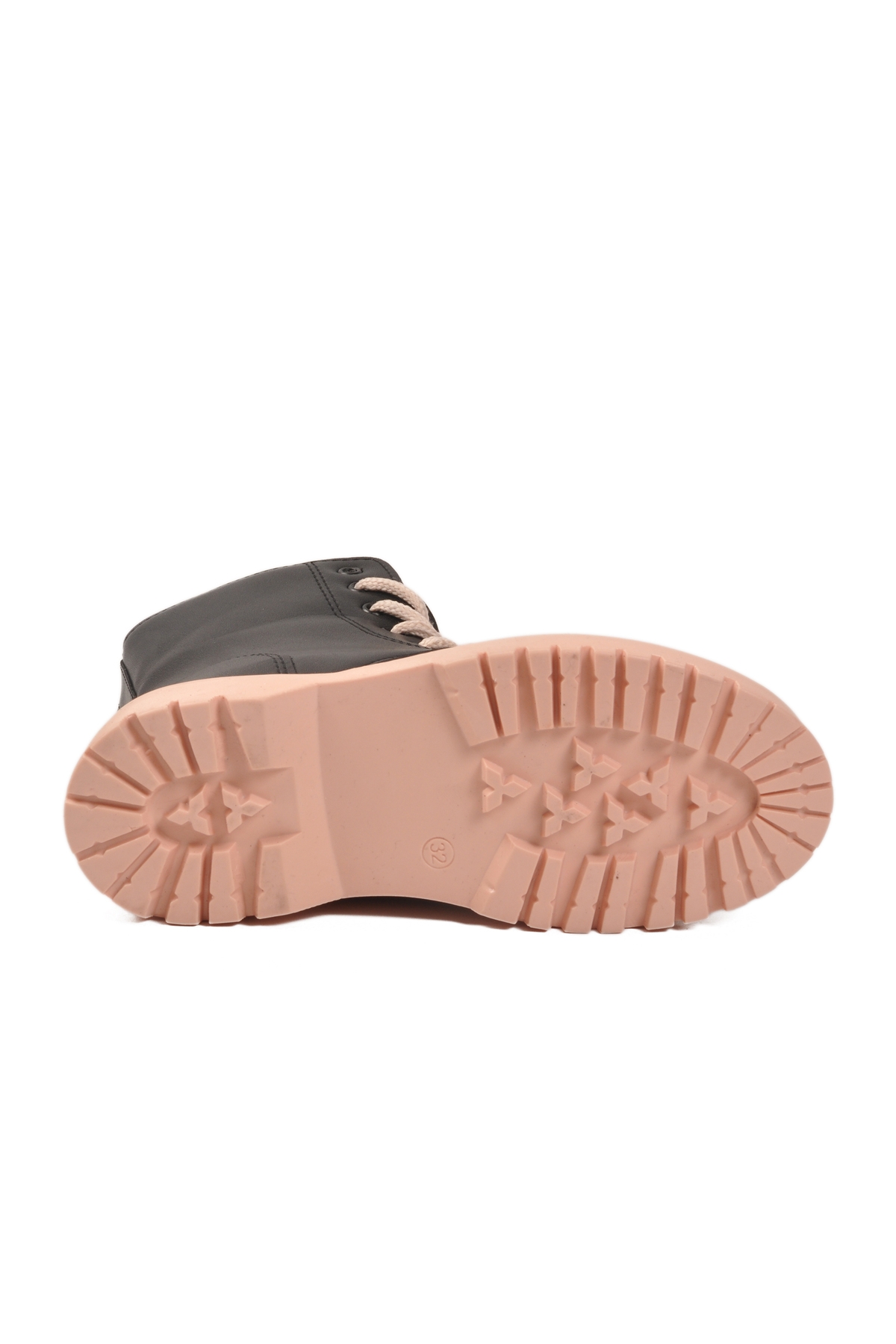 Siyah Pudra İçi Polarlı Bağcıklı Fermuarlı Kaymaz Kız Çocuk Bot Dale 05 F - Görsel 6