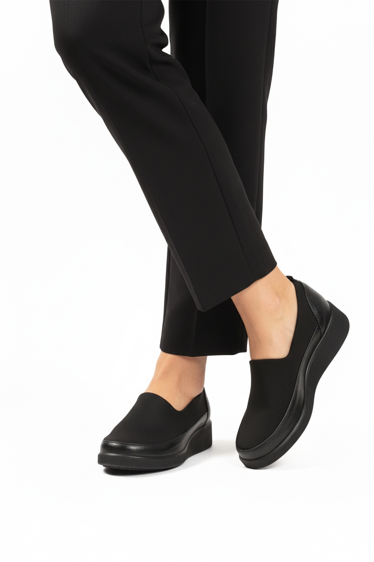 Siyah Floter Tekstil Kadın Casual Ayakkabı 651586 Z - Görsel 2