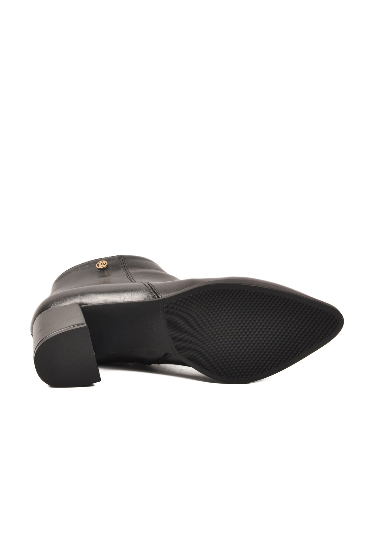 Siyah İçi Kürklü Soğuğa Dirençli Topuklu Kadın Bot PC-54984 Z - Görsel 6