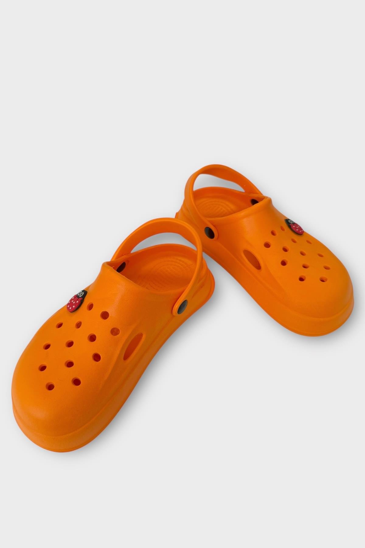 Kadın Comfort Uğur Böceği Tokalı Medikal Hemşire Sabo Terlik TURUNCU - Görsel 5