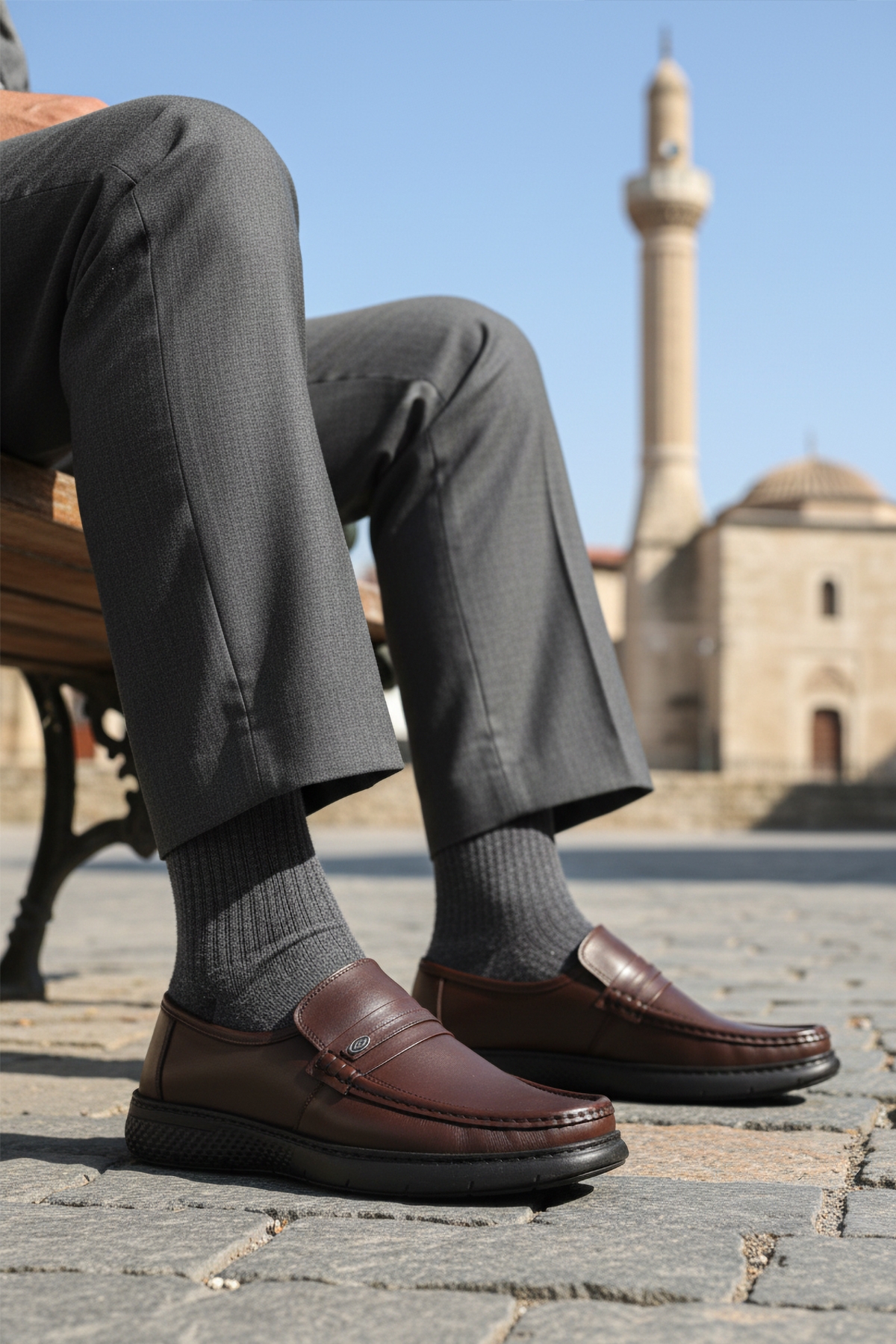 Kahve Hakiki Deri Erkek Casual Ayakkabı DSN 2030 M - Görsel 4