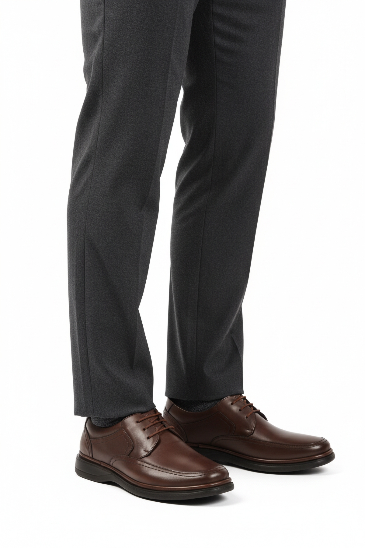 Kahve Hakiki Deri Erkek Casual Ayakkabı DSN 2038 M - Görsel 2