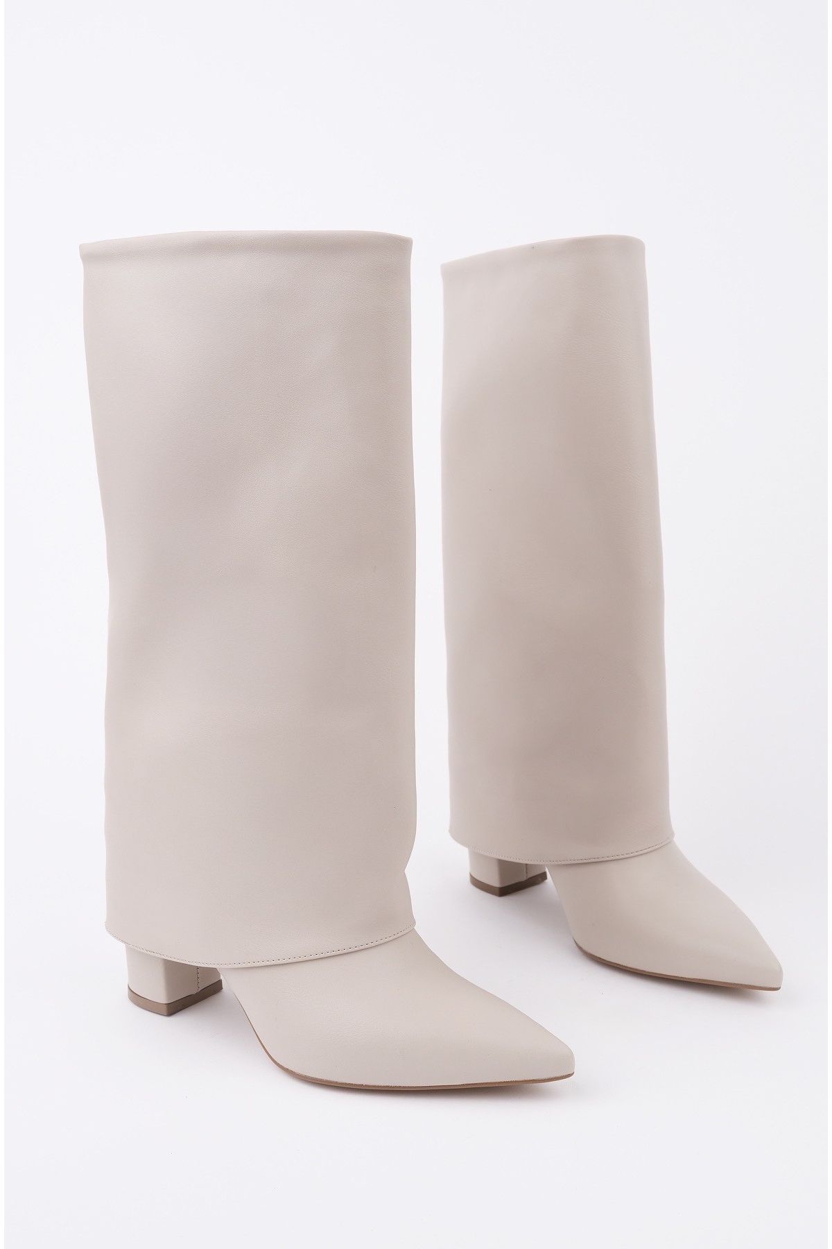 REBECA Sivri Burun Kalın Topuklu Kadın Çizme - Görsel 2