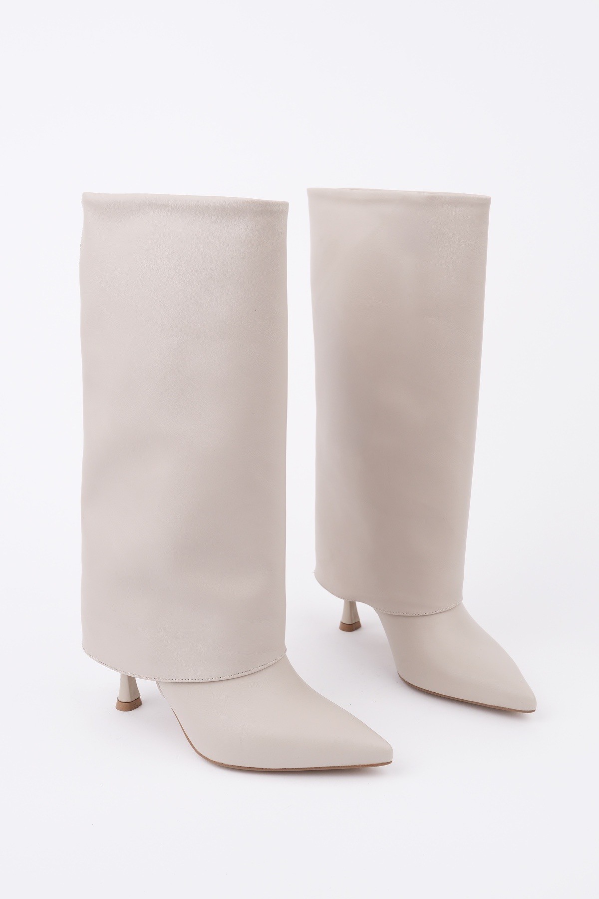 MİLENA Sivri Burun İnce Topuklu Kadın Çizme - Görsel 2