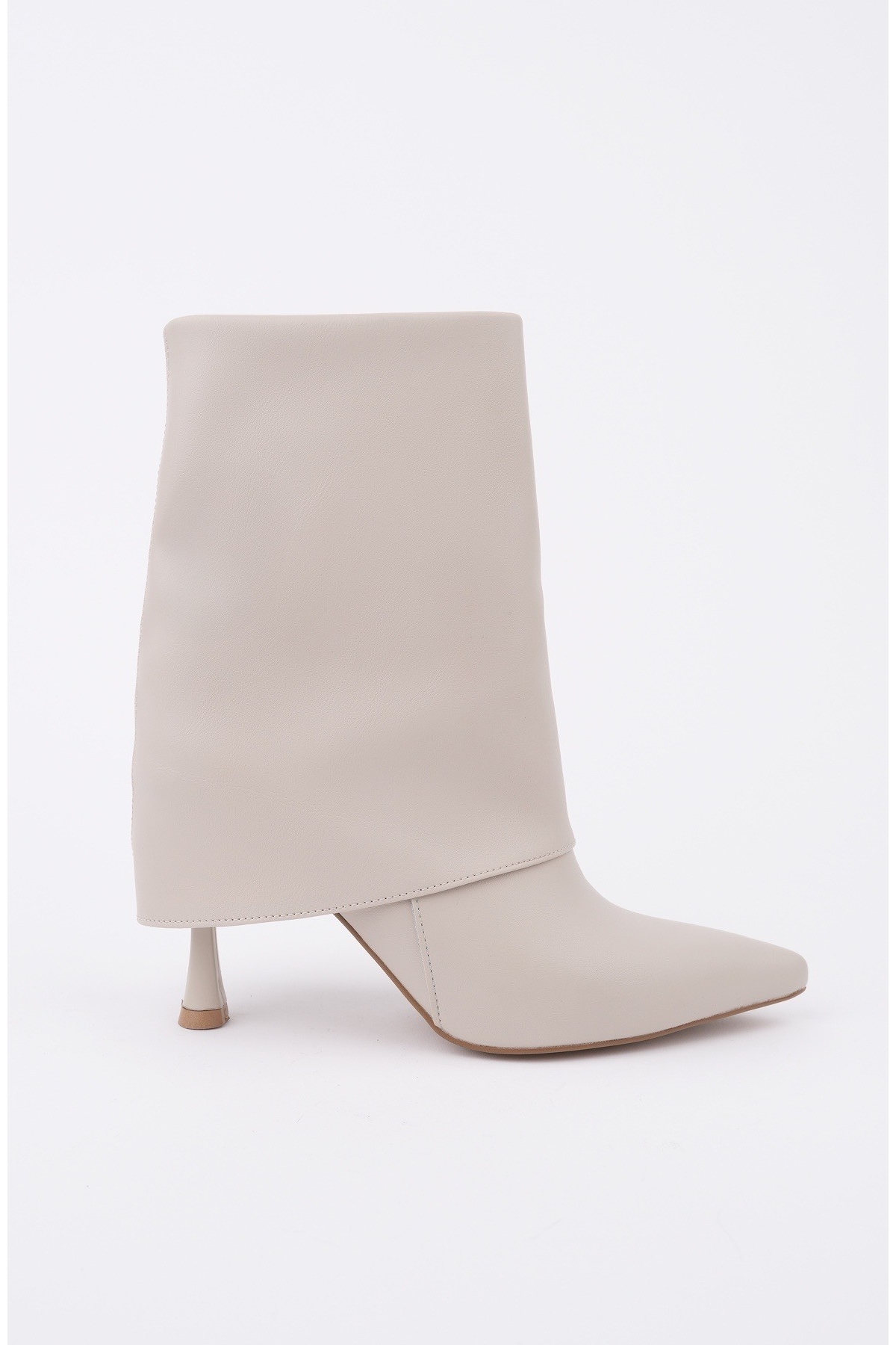 MARLA Sivri Burun İnce Topuklu Fermuarlı Kadın Bot - Görsel 4