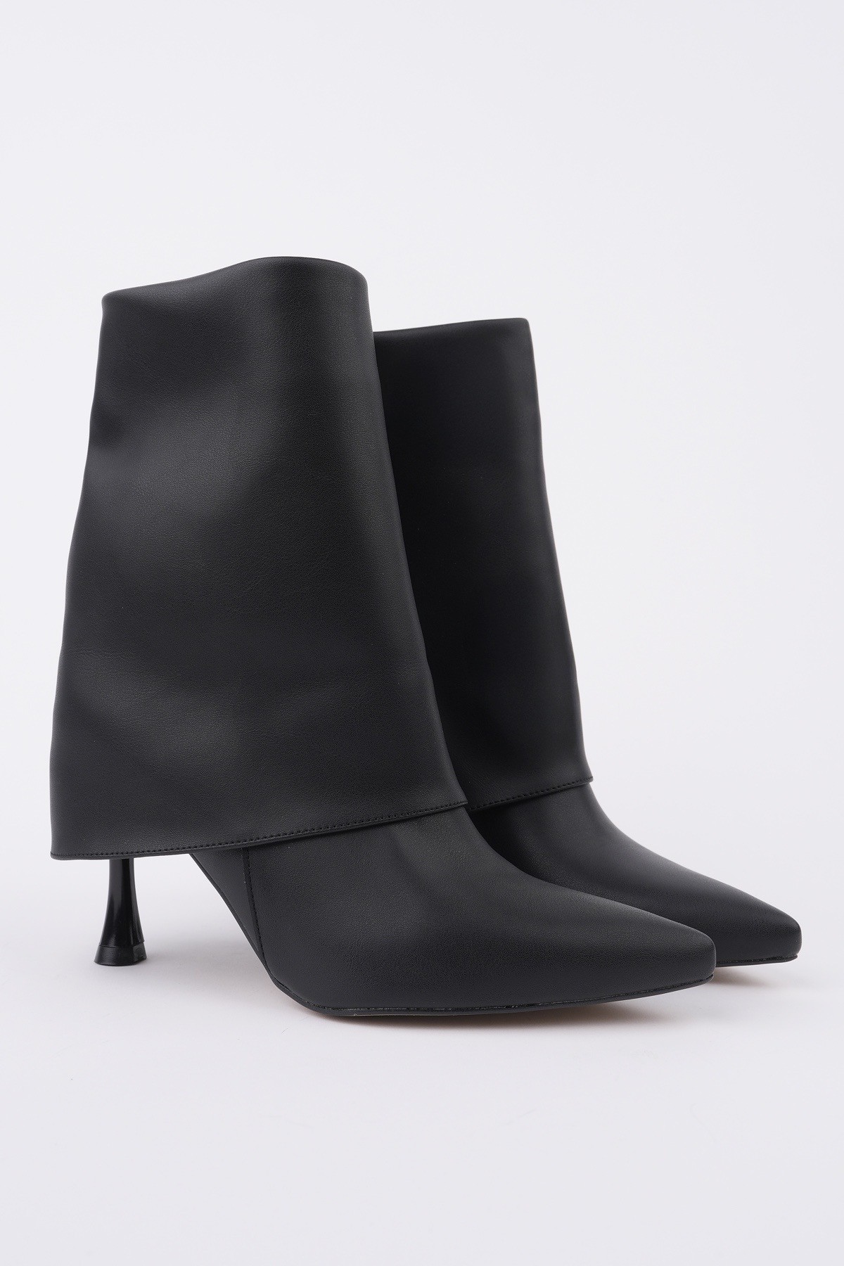 MARLA Sivri Burun İnce Topuklu Fermuarlı Kadın Bot - Görsel 4