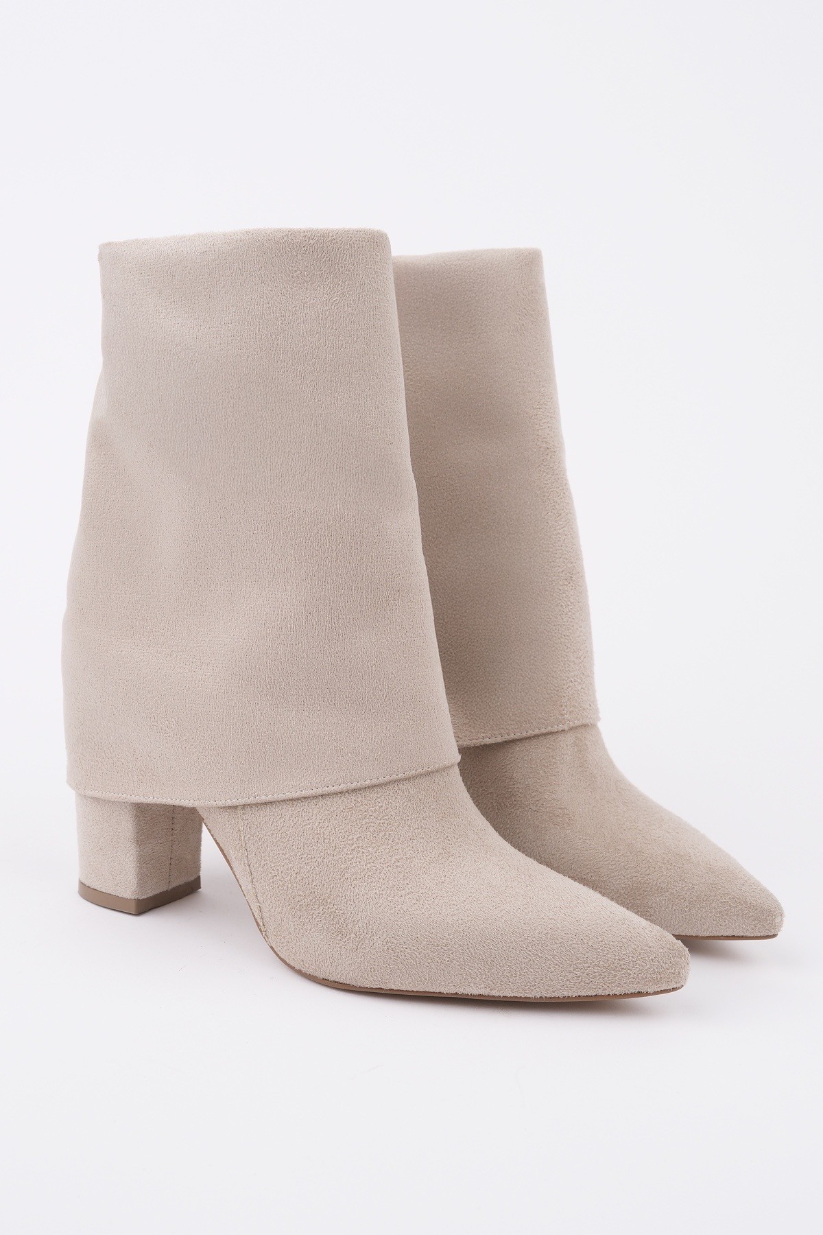 İMPERA Sivri Burun Kalın Topuklu Fermuarlı Kadın Bot - Görsel 2