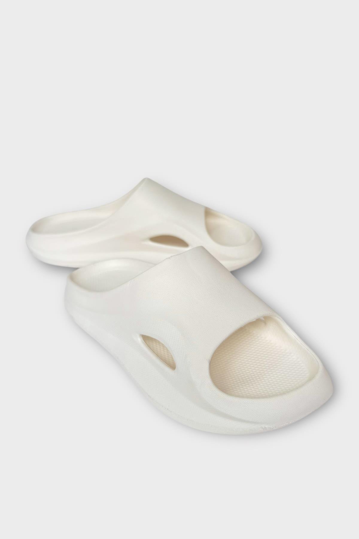 Erkek Eva Rahat Comfort Plaj Yazlık GünlükTerlik KREM - Görsel 3