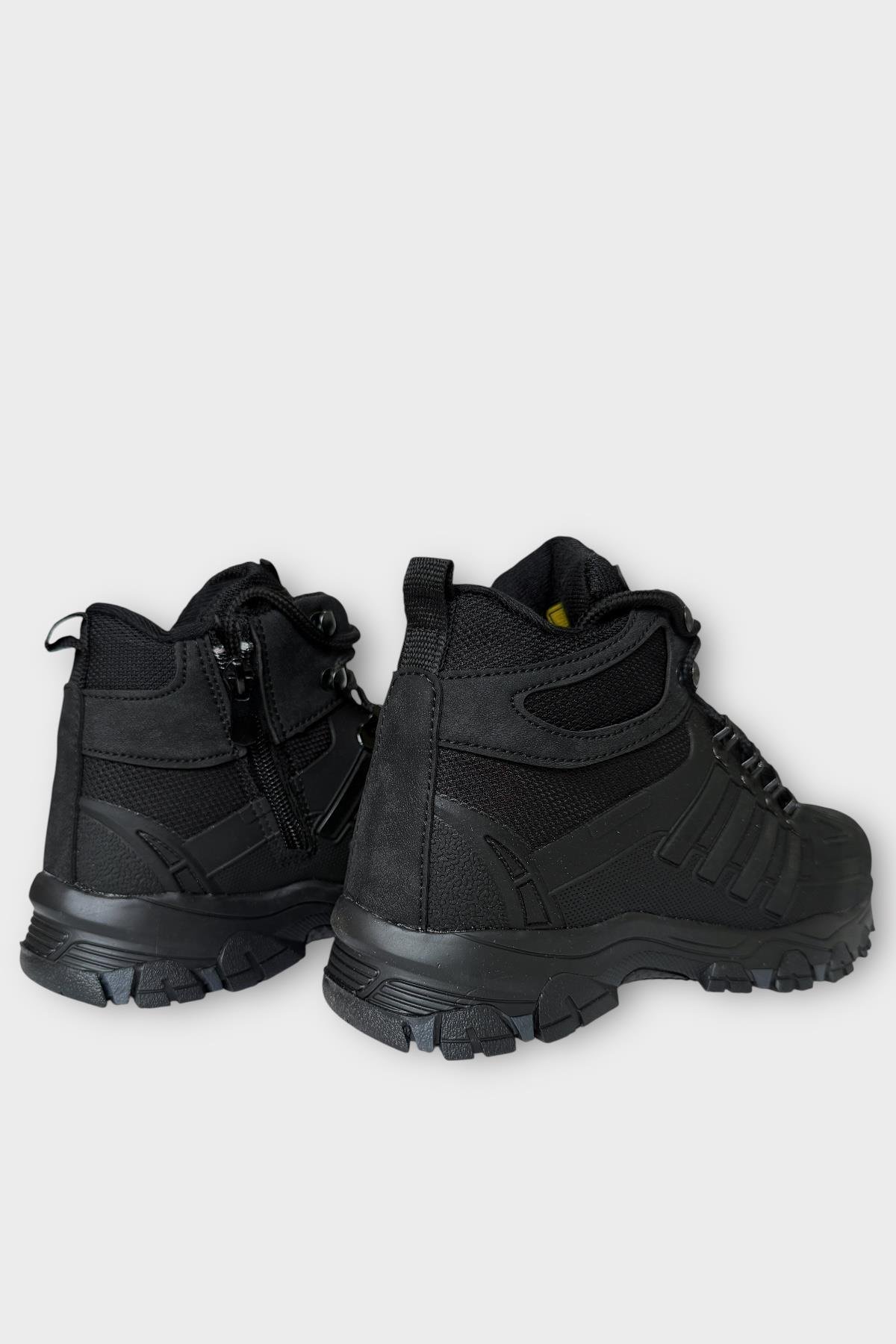 Unısex Soğuk Geçirmez Fermuarlı Trekking &amp; Outdoor Bot SİYAH - Görsel 6