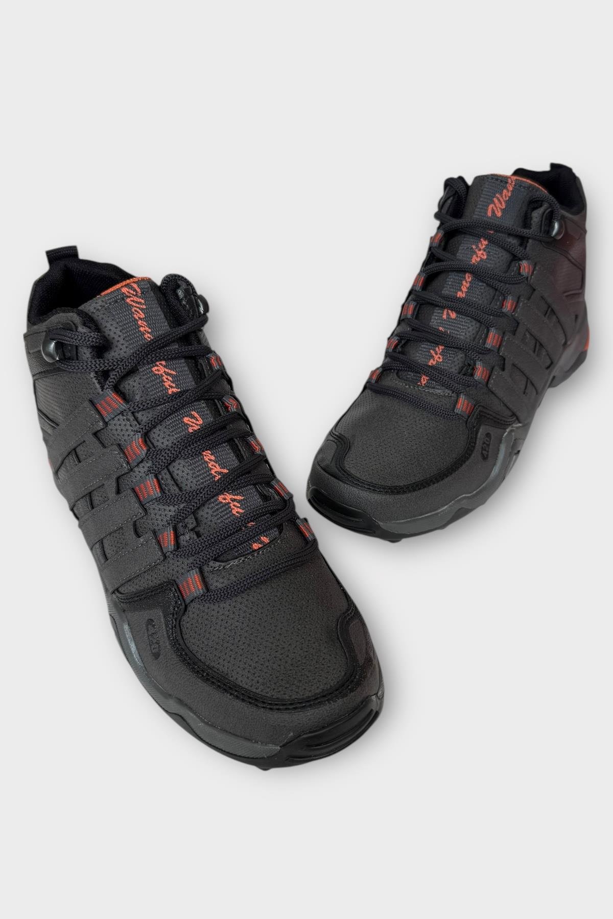 Erkek Kışlık Trekking Spor Bot FÜME - ORANJ - Görsel 5