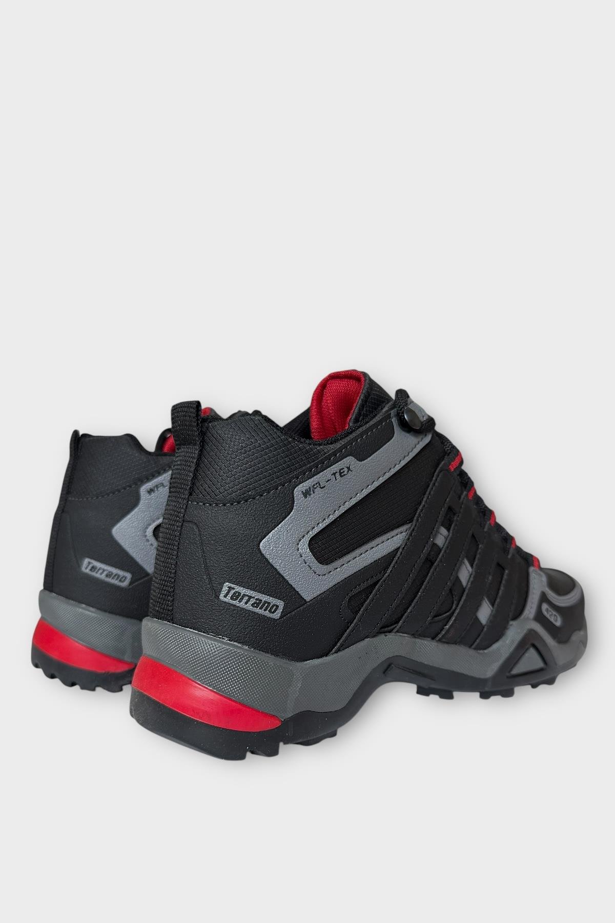 Erkek Kışlık Trekking Spor Bot SİYAH - KIRMIZI - Görsel 6