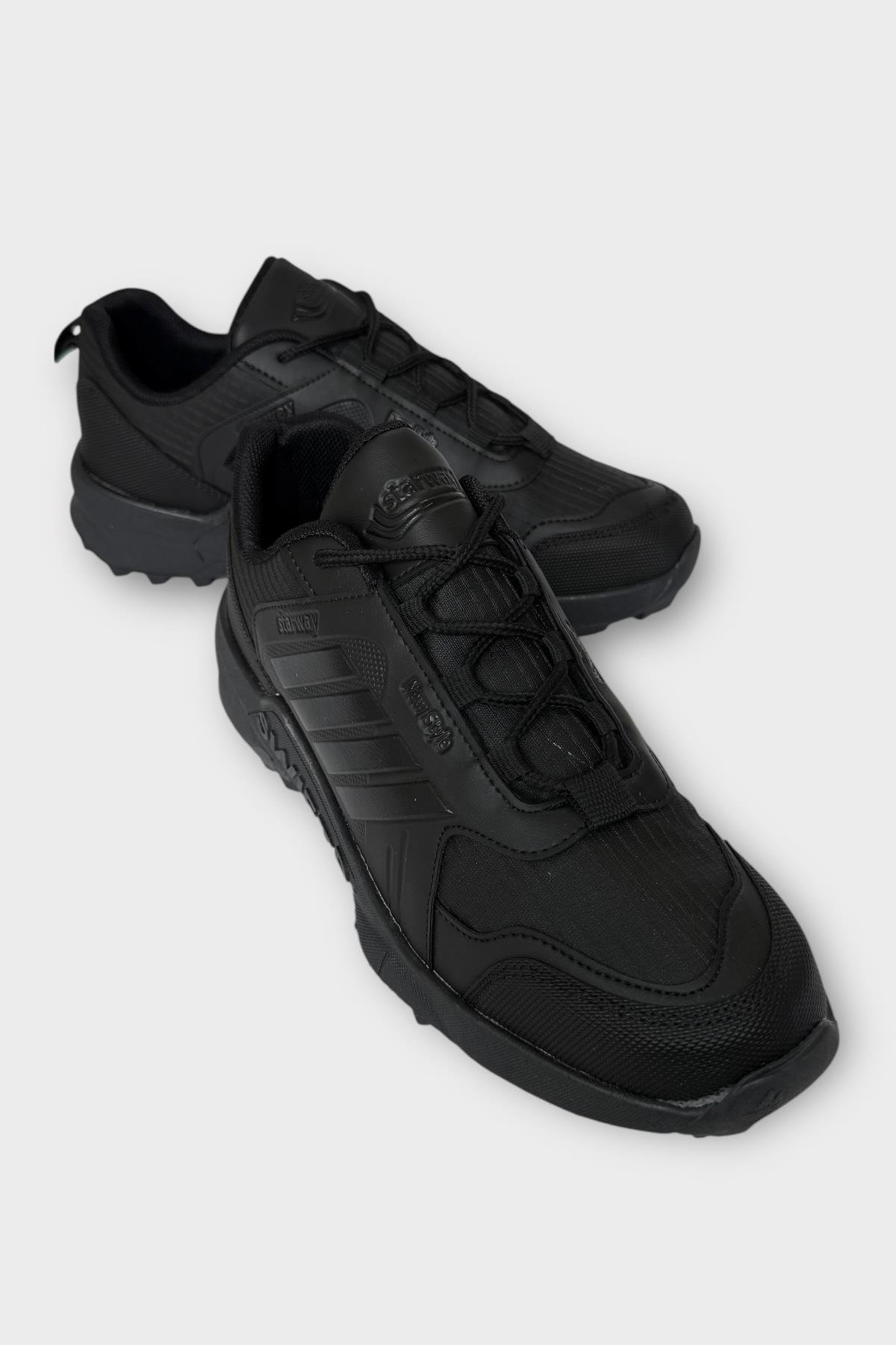 Erkek Soğuk Geçirmez Spor Outdoor Trekking Bot Ayakkabı SİYAH - SİYAH - Görsel 3