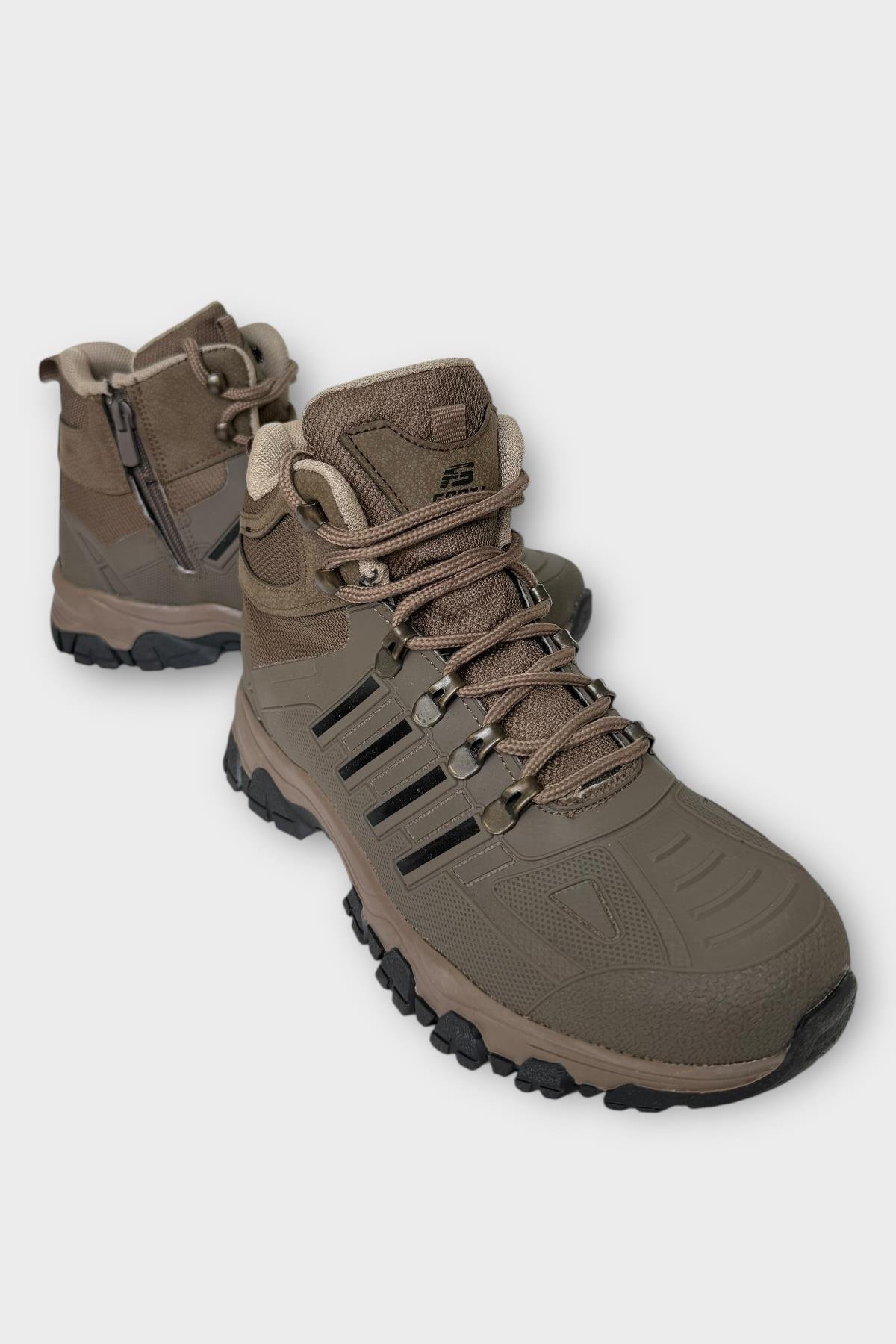 Unısex Soğuk Geçirmez Fermuarlı Trekking &amp; Outdoor Bot VİZON - Görsel 3