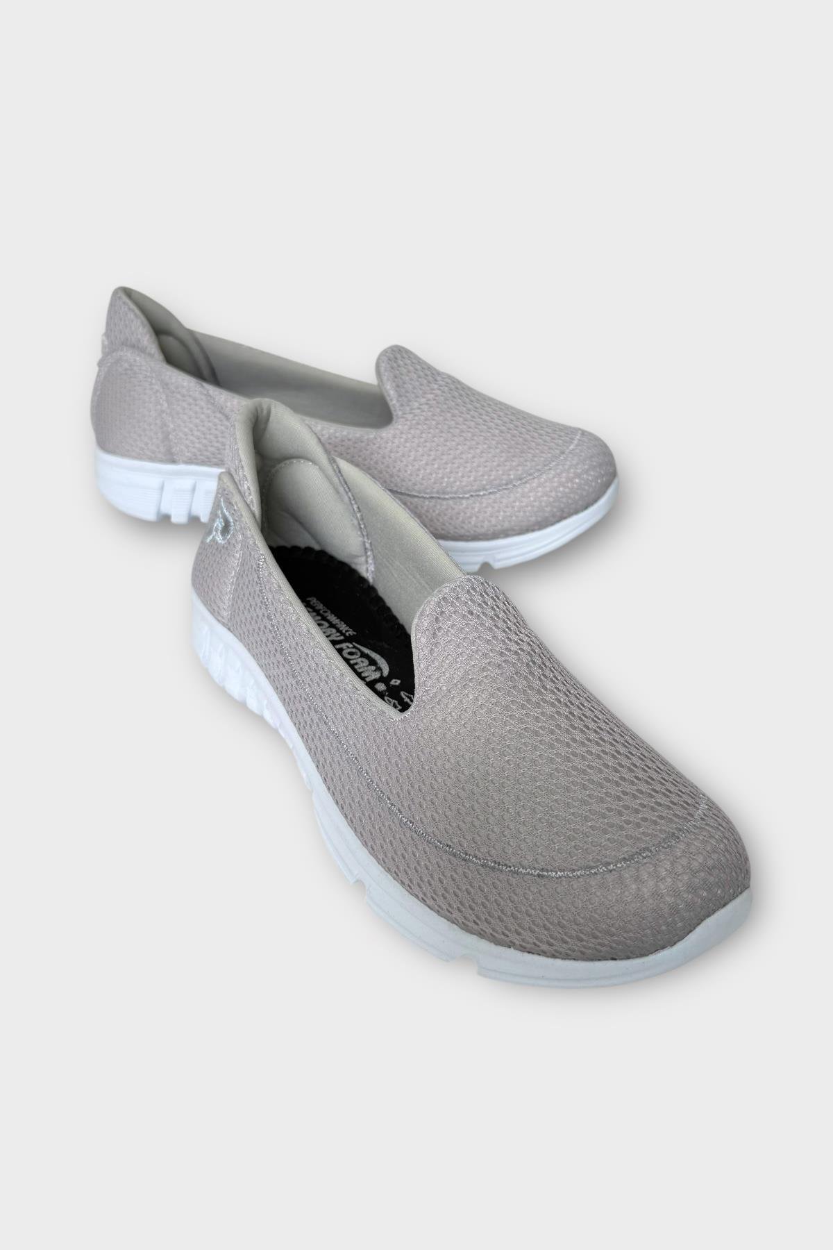 Mey Form Ortopedik Taban Günlük Yürüyüş Ayakkabısı GRİ - BEYAZ - Görsel 3
