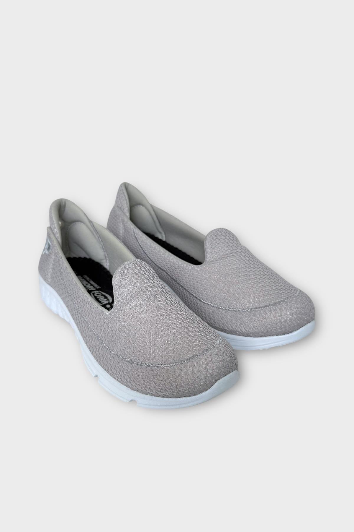 Mey Form Ortopedik Taban Günlük Yürüyüş Ayakkabısı GRİ - BEYAZ - Görsel 5