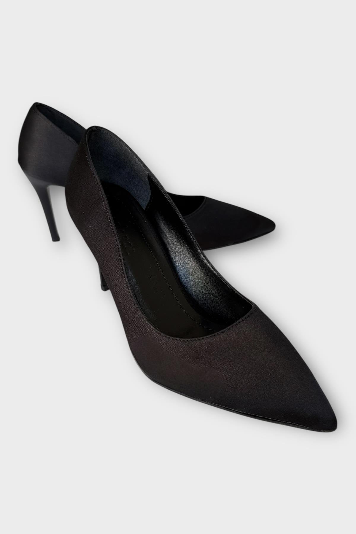 Kadın Klasik Topuklu Ayakkabı SİYAH - FÜME - Görsel 3