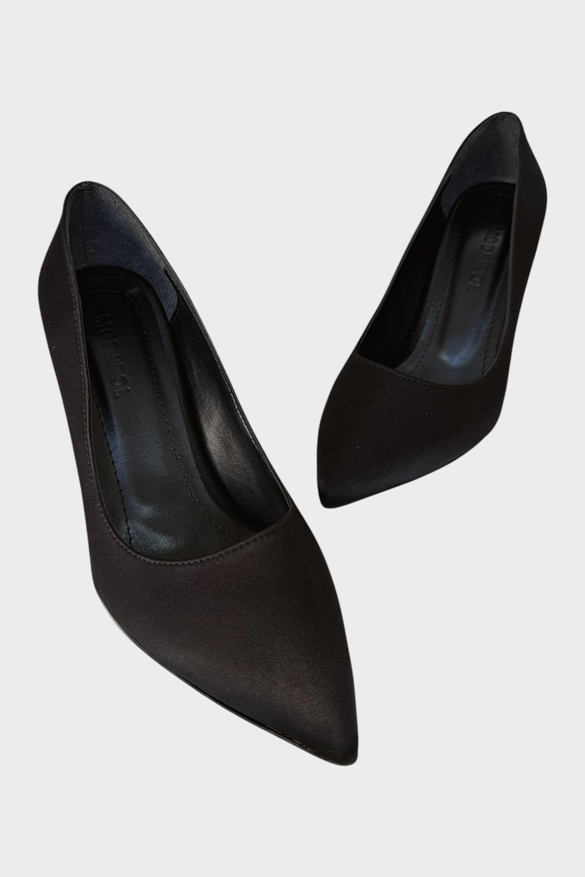 Kadın Klasik Topuklu Ayakkabı SİYAH - FÜME - Görsel 4