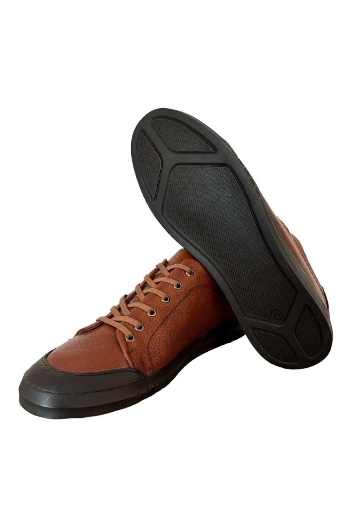 Erkek Comfort Günlük Hakiki Deri Ayakkabı TABA - Görsel 4