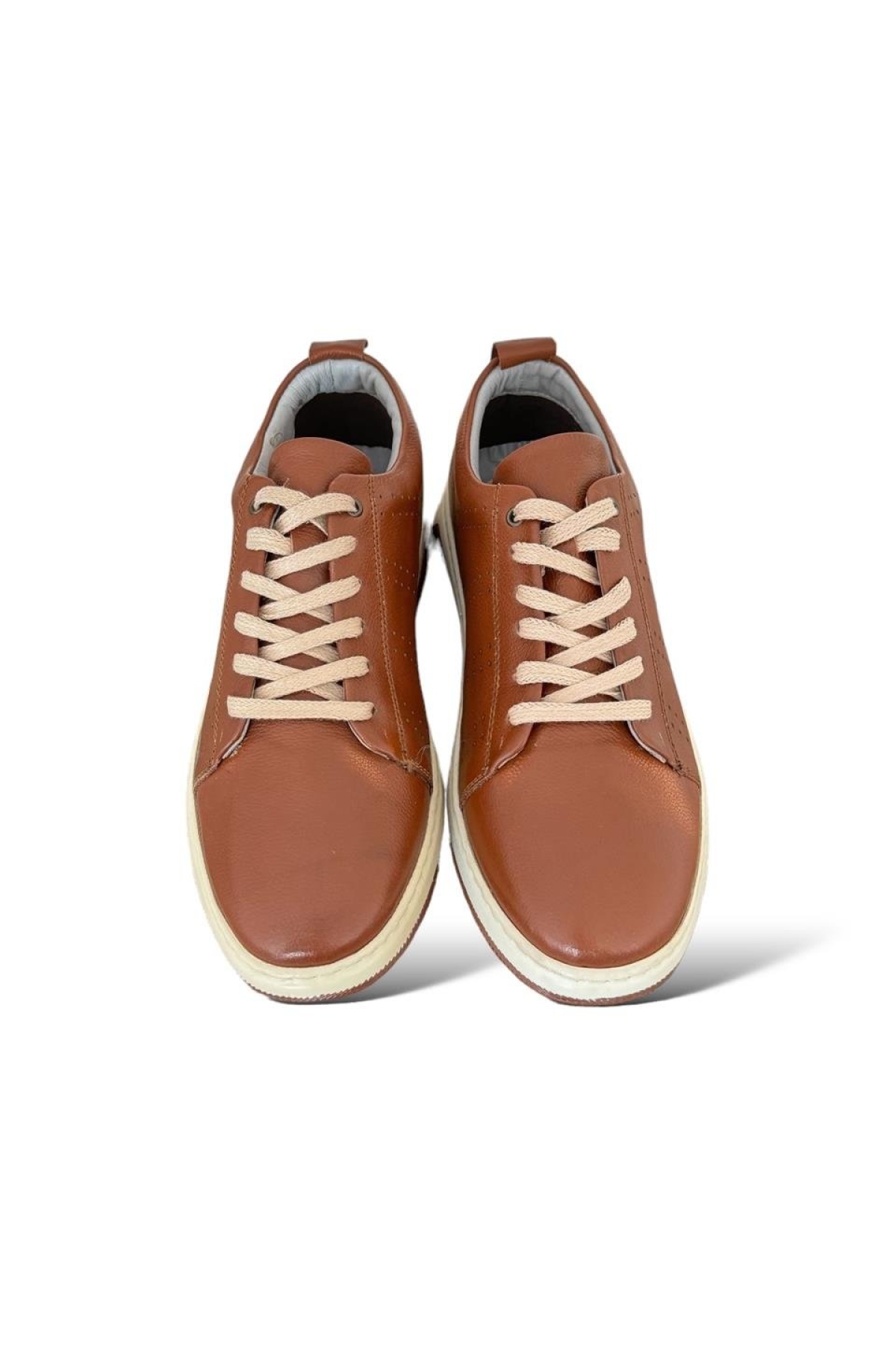Erkek Comfort Hafif Günlük Hakiki Deri Ayakkabı TABA - Görsel 6