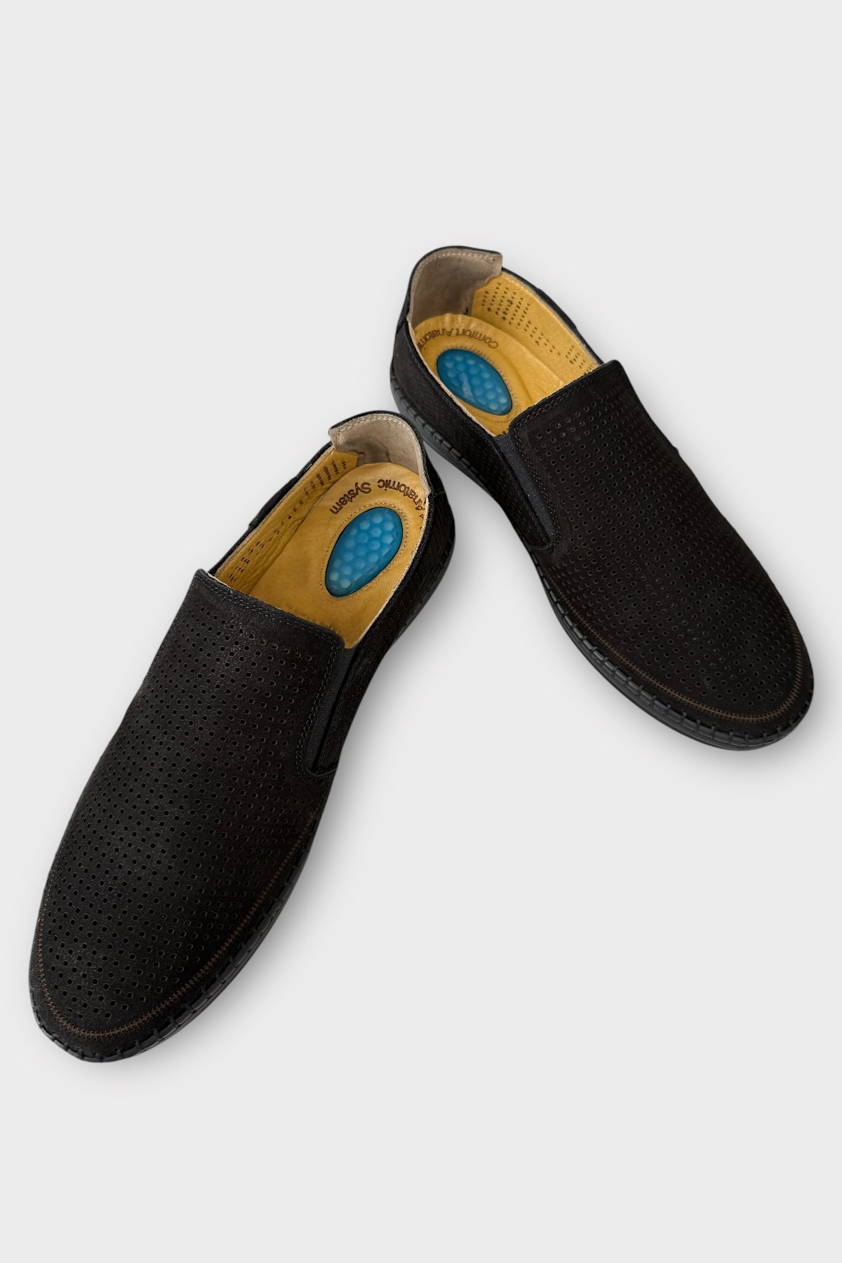 Liger Liger Siyah Erkek Hakiki Deri Ortopedik Yazlık El Yapımı Saraçlı Ayakkabı SİYAH Klasik Ayakkabı | Flo Siyah - 4. görsel