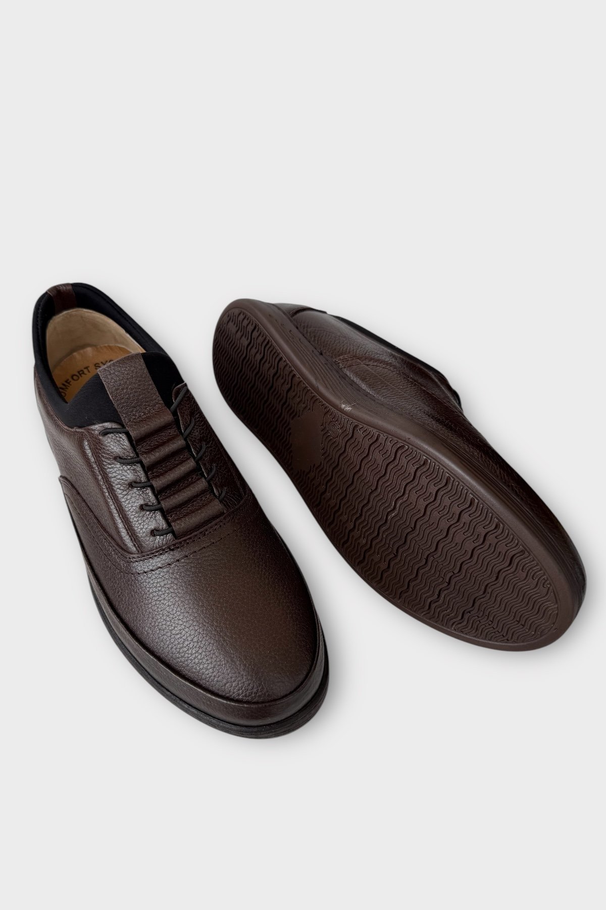 Liger Liger Erkek Hakiki Deri Akıllı Bğcıklı Günlük Ayakkabı KAHVERENGİ Klasik Ayakkabı | Flo Kahverengi - 5. görsel