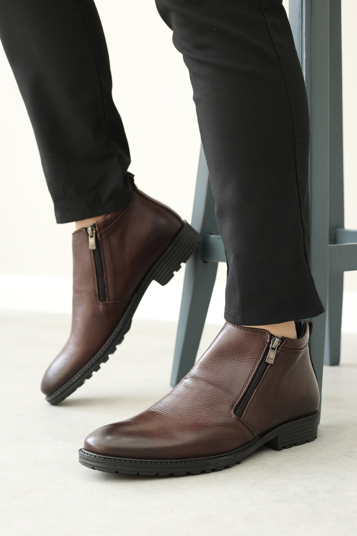 Hakiki Deri Erkek Klasik Bot 671DMA304 - Görsel 6