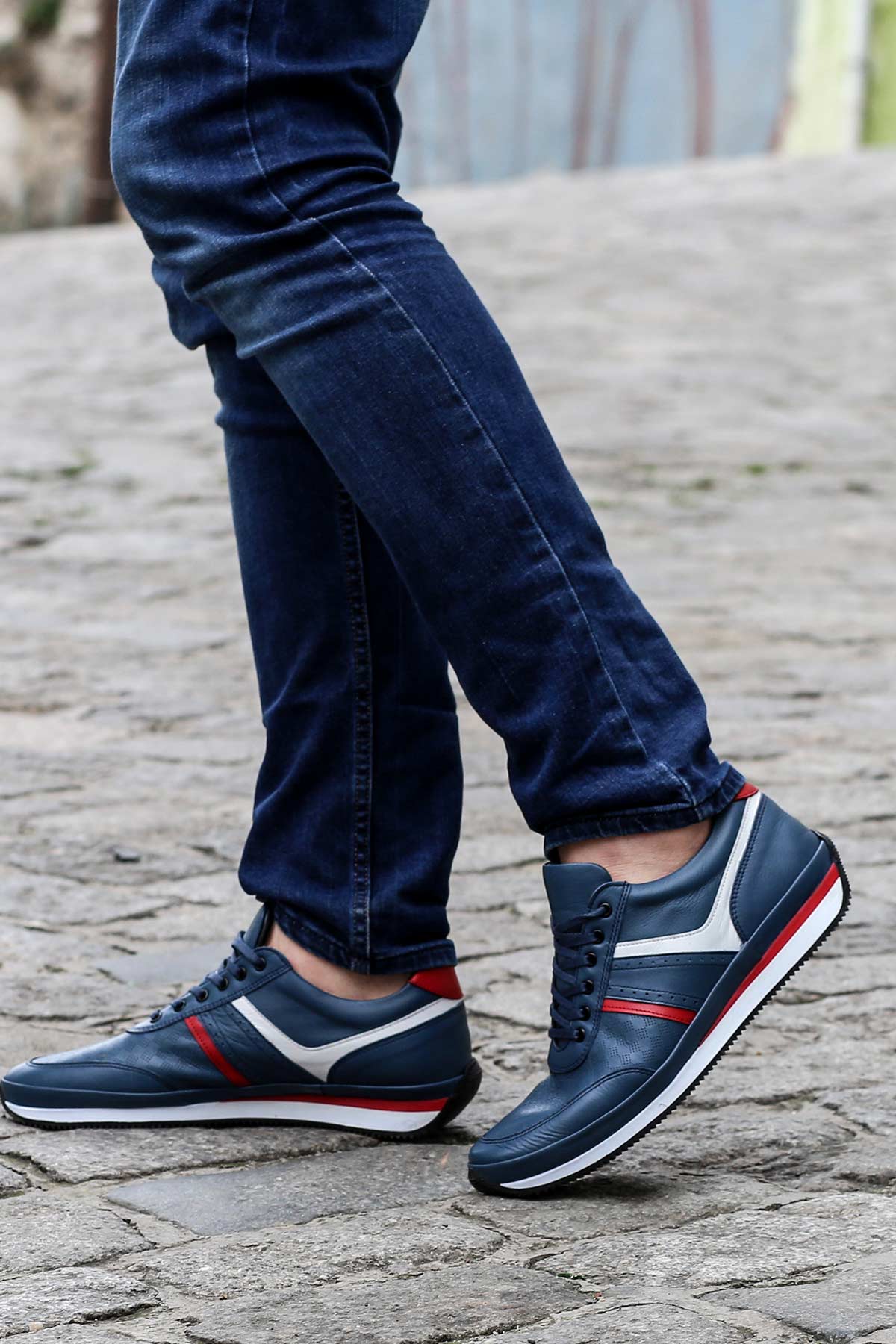 Hakiki Deri Erkek Spor Ayakkabı 856MA1795 - Görsel 2