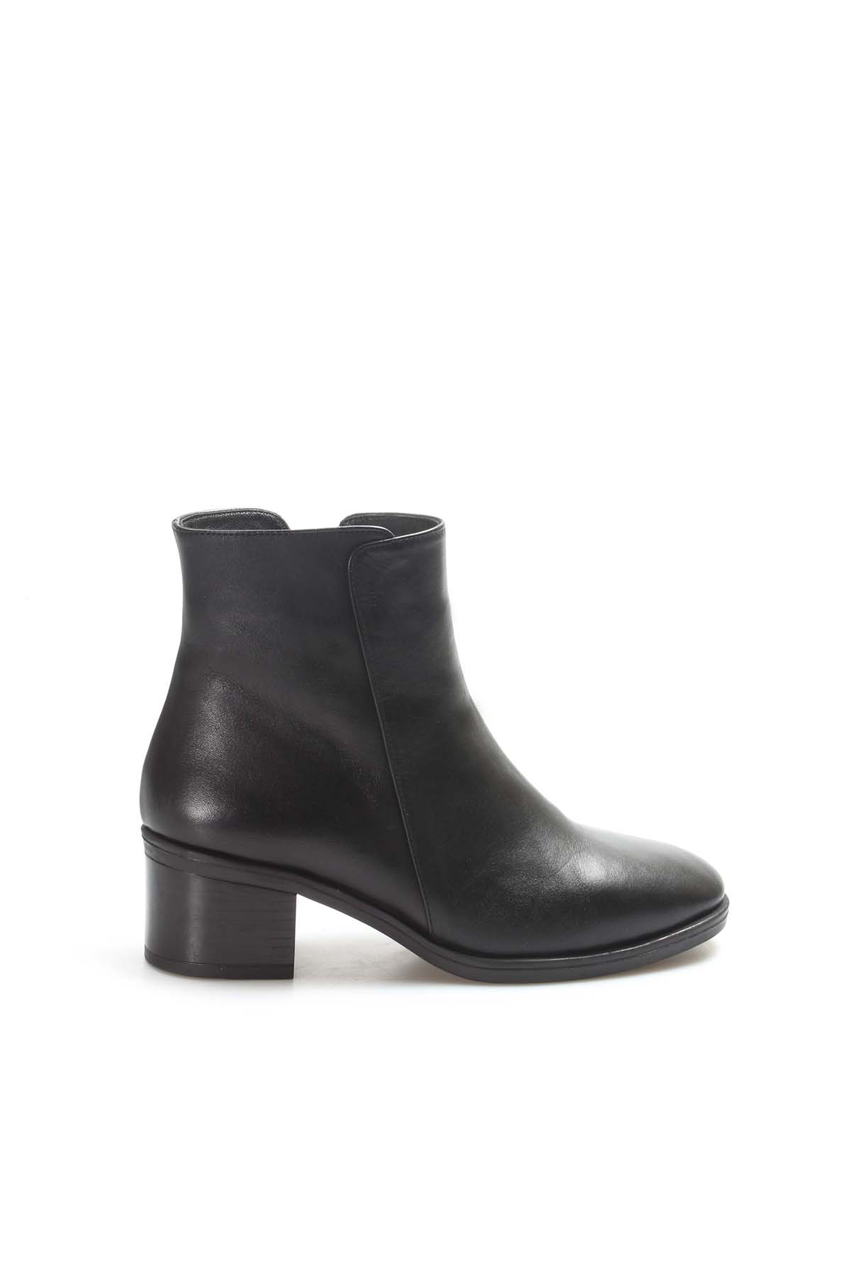 Hakiki Deri Kürklü Kadın Klasik Bot 757KZA2655 - Görsel 3