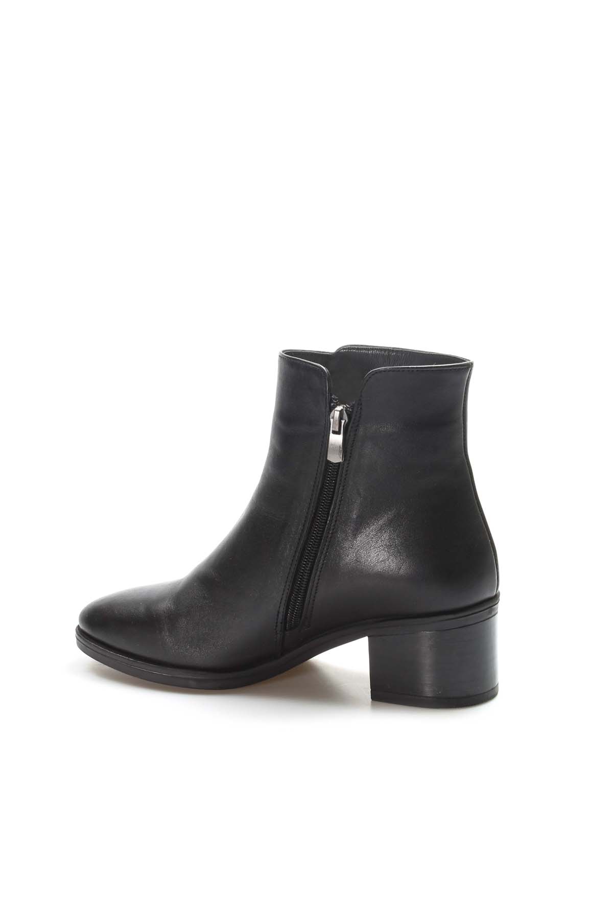 Hakiki Deri Kürklü Kadın Klasik Bot 757KZA2655 - Görsel 4