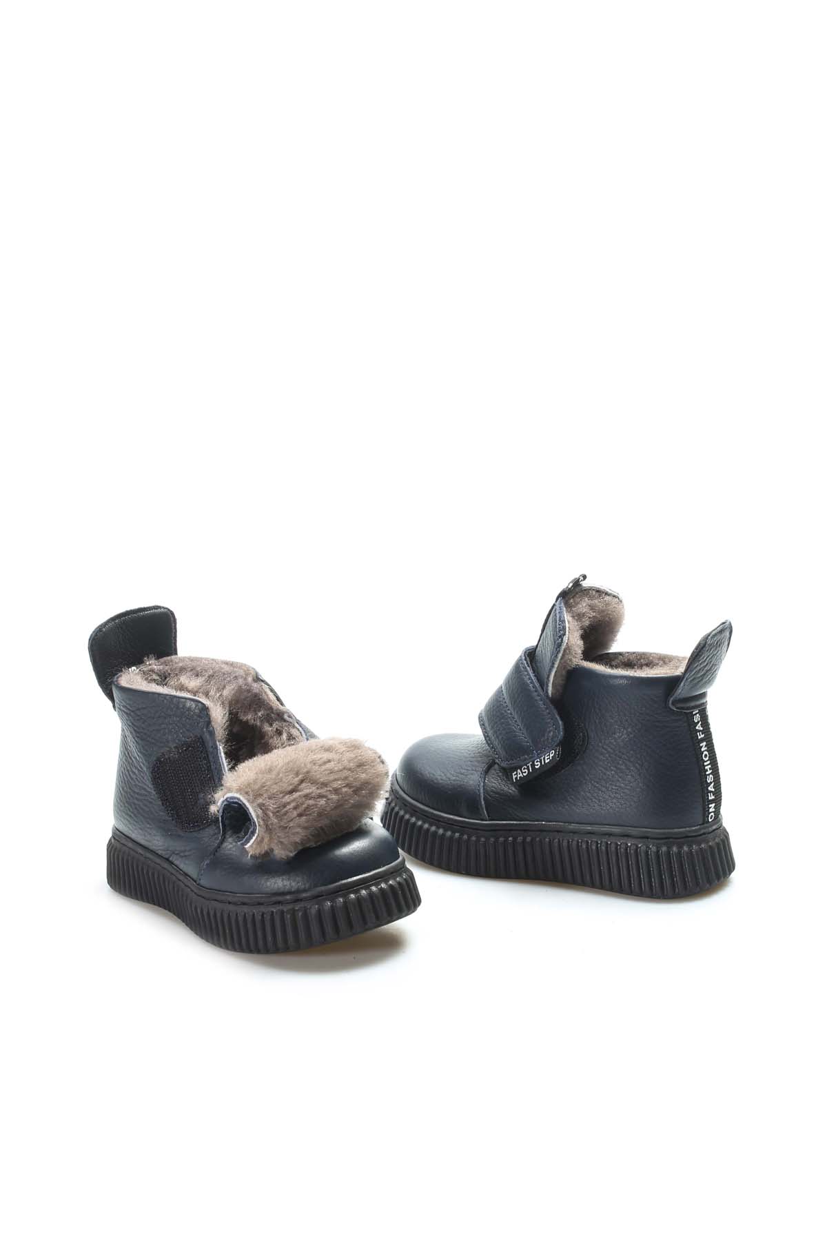 Hakiki Deri Kürklü Unisex Çocuk Klasik Bot 769KXA140 - Görsel 5