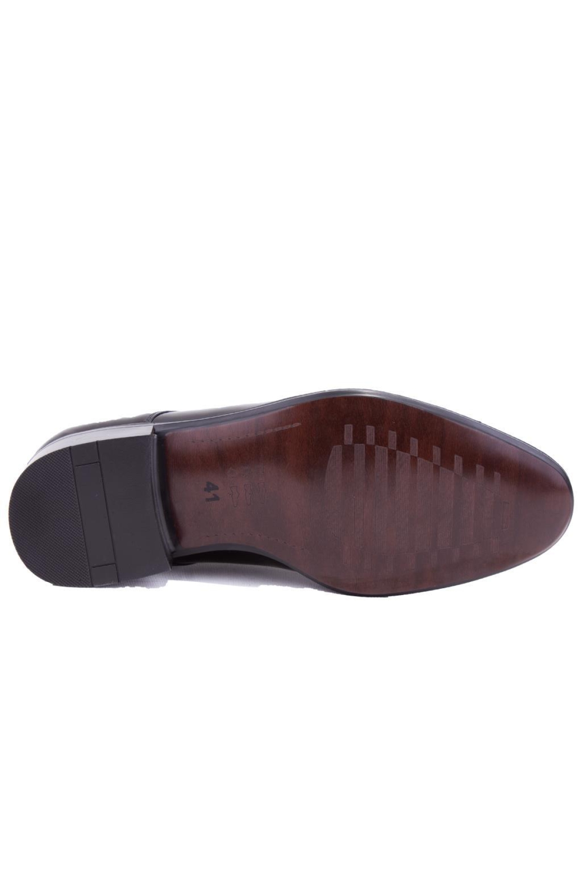 849 Siyah Rugan Klasik Deri Erkek Ayakkabı - Görsel 5