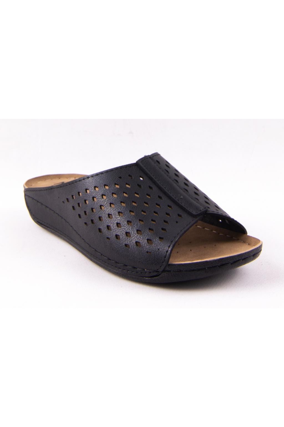 DZA37-512 Siyah Günlük Ortopedik Kadın Terlik - Görsel 2