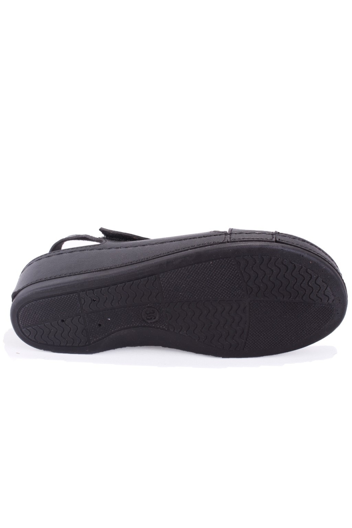 DZA37-1810 Siyah Günlük Ortopedik Kadın Sandalet - Görsel 5