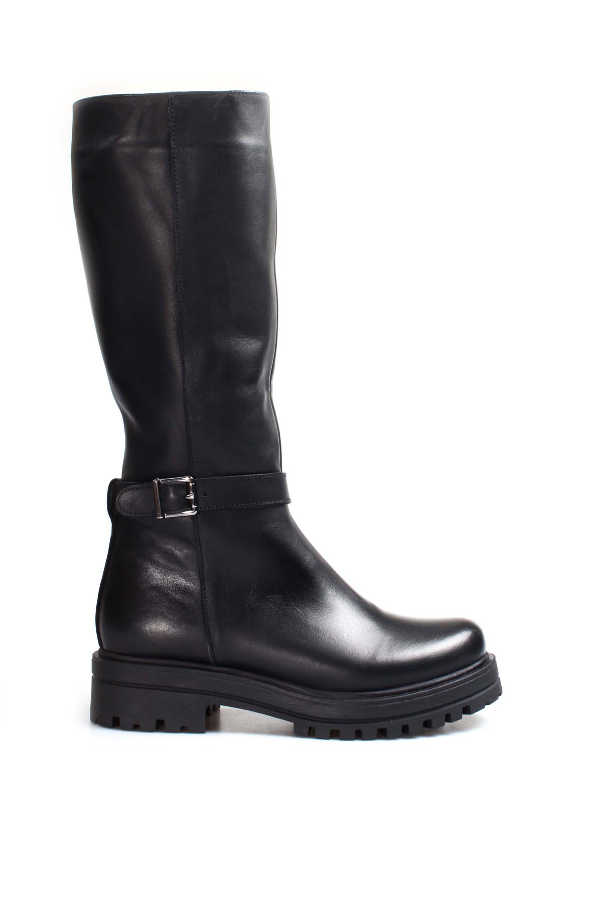 Hakiki Deri Kürklü Kadın Klasik Çizme 757KZA22500 - Görsel 3