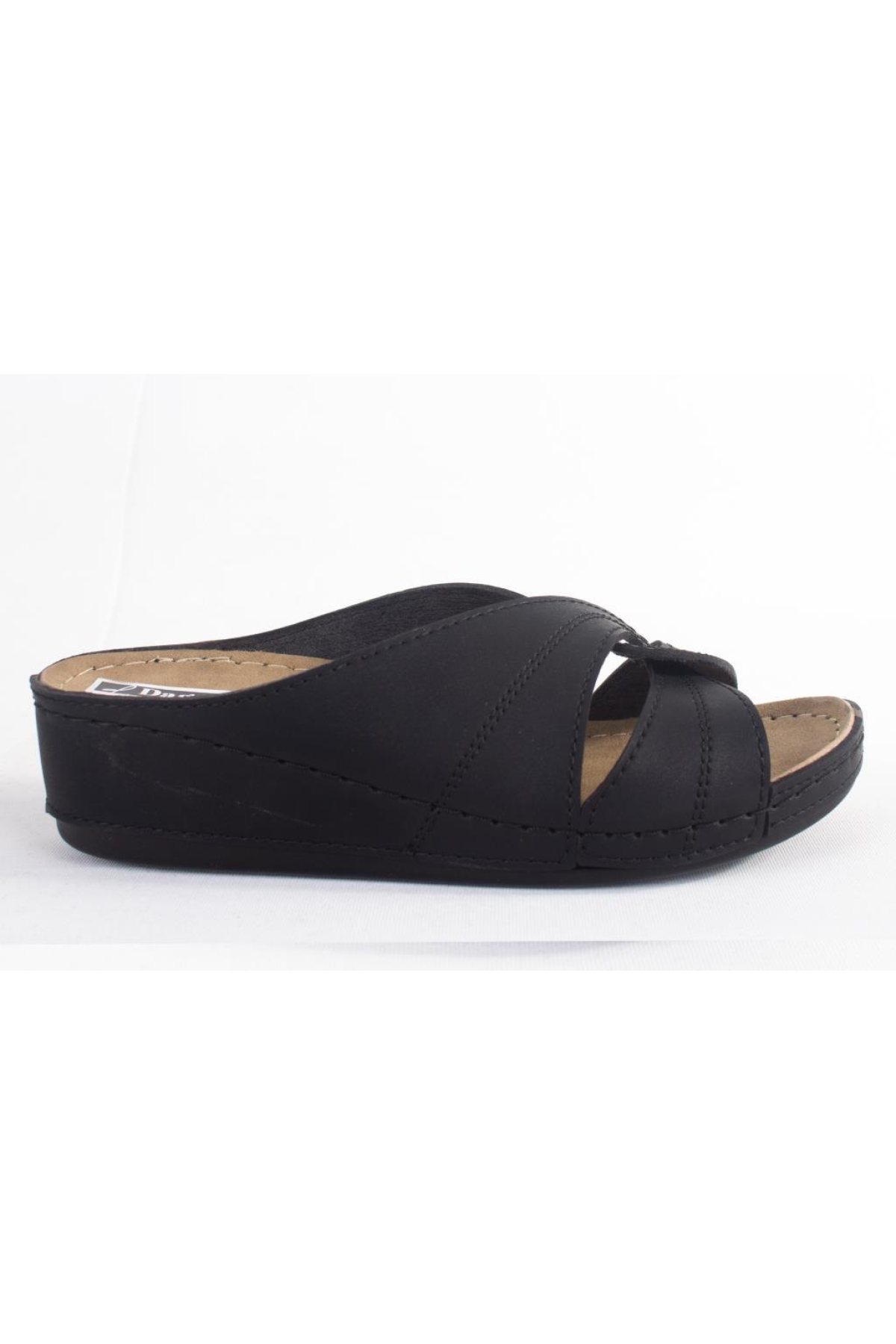 DZA37-1816 Siyah Günlük Ortopedik Kadın Terlik - Görsel 3
