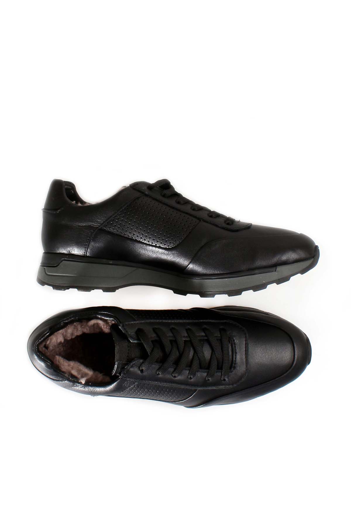 Hakiki Deri Kürklü Erkek Spor Ayakkabı 723KMA120 - Görsel 6